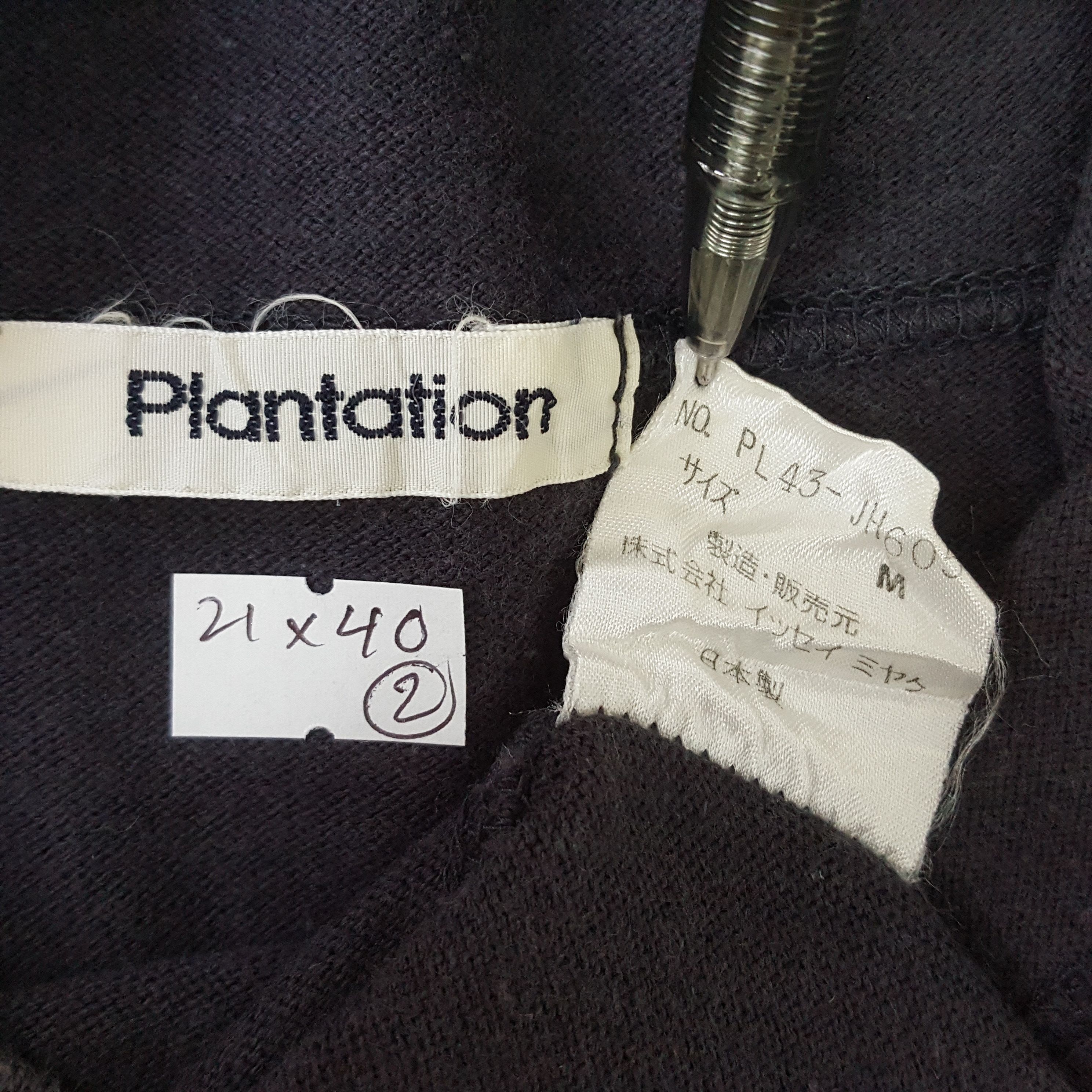 Issey Miyake × Japanese Brand × Vintage Vintage Plantation Issey Miyake brand sweatshirt t-shirt Size US L / EU 52-54 / 3 - 6 Thumbnail