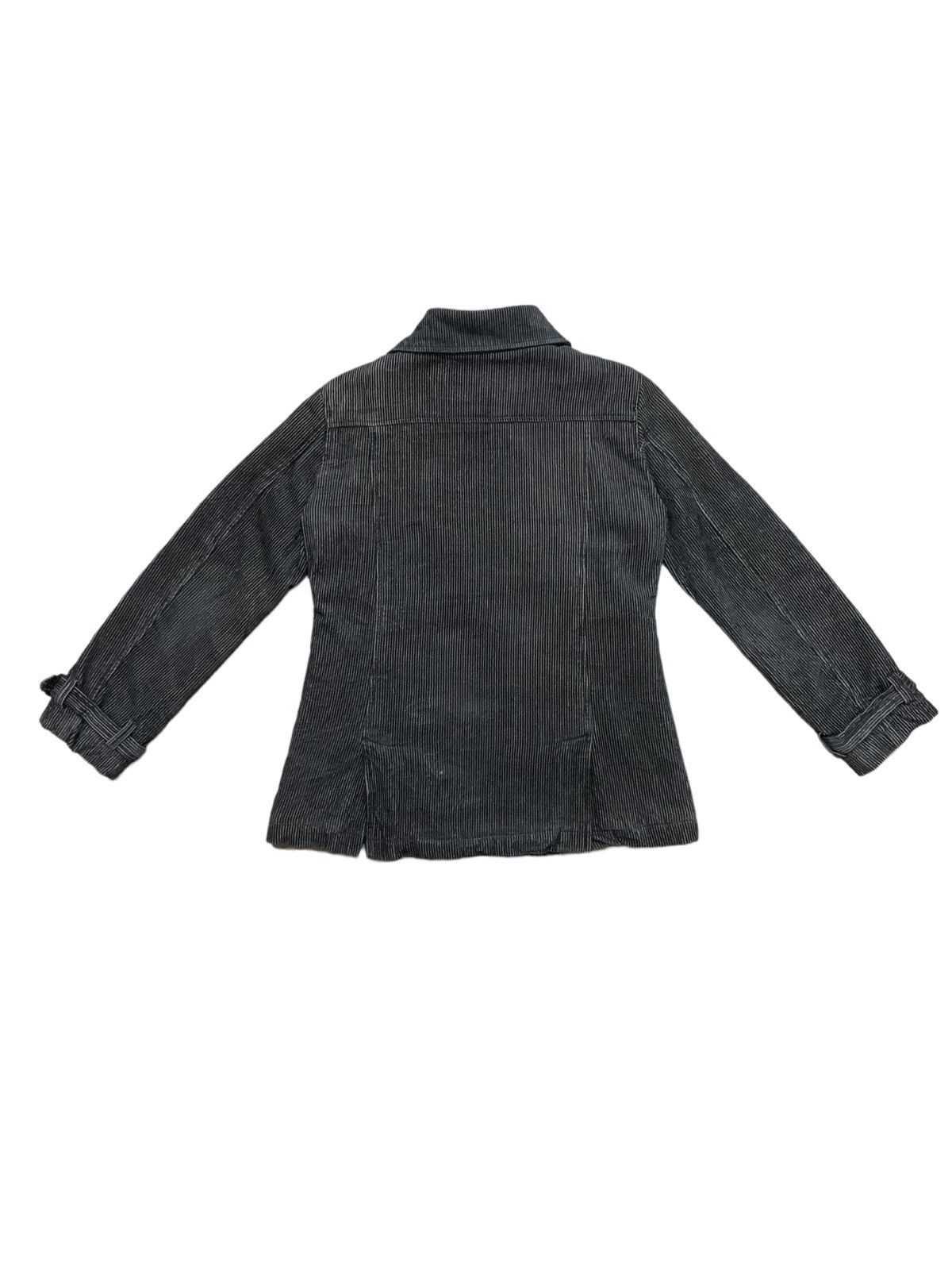 Japanese Brand Vintage Japanese Ubn Line Fleece Coduroy Double Breast Coat Size US S / EU 44-46 / 1 - 2 Thumbnail