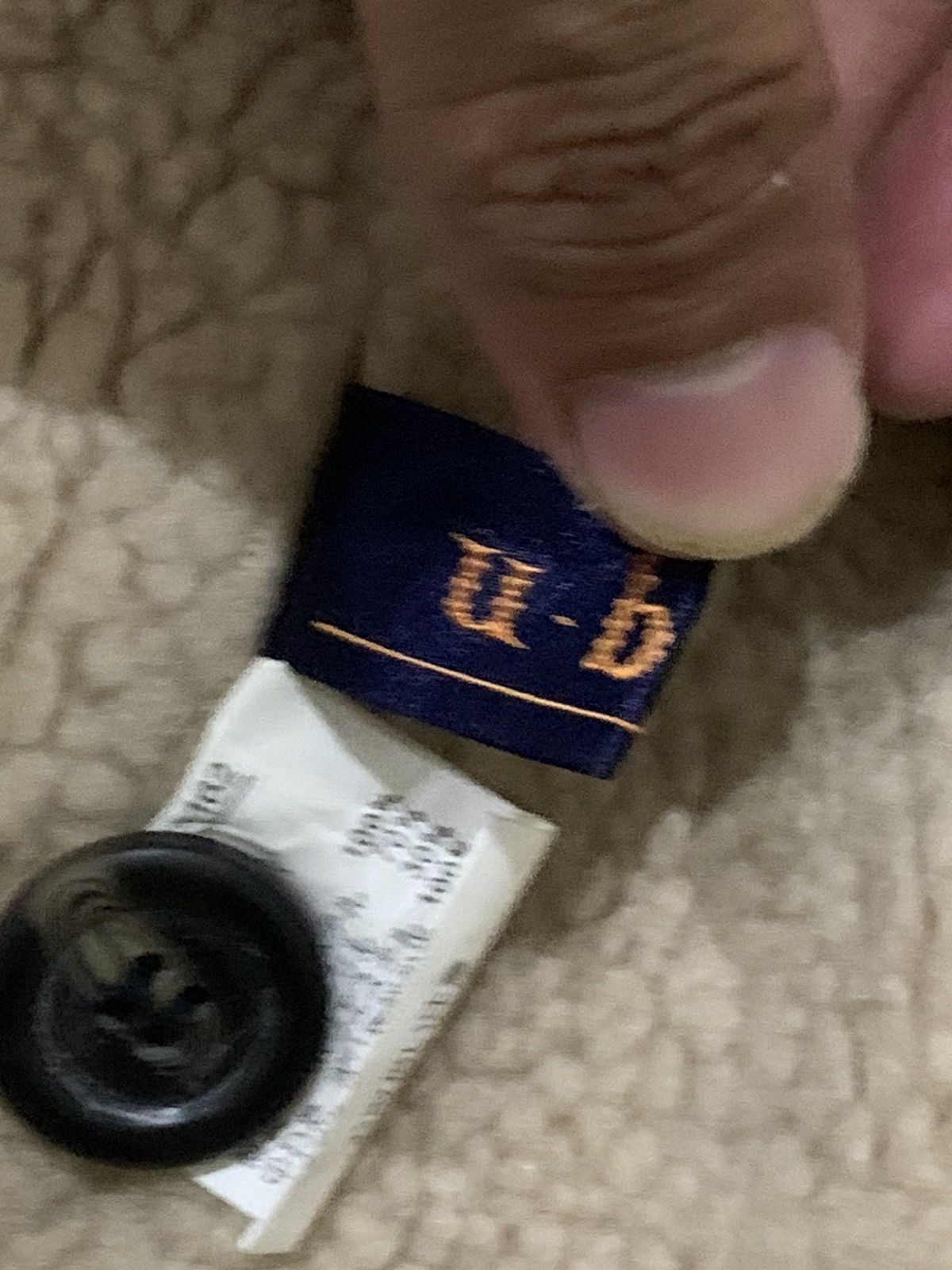 Japanese Brand Vintage Japanese Ubn Line Fleece Coduroy Double Breast Coat Size US S / EU 44-46 / 1 - 14 Thumbnail