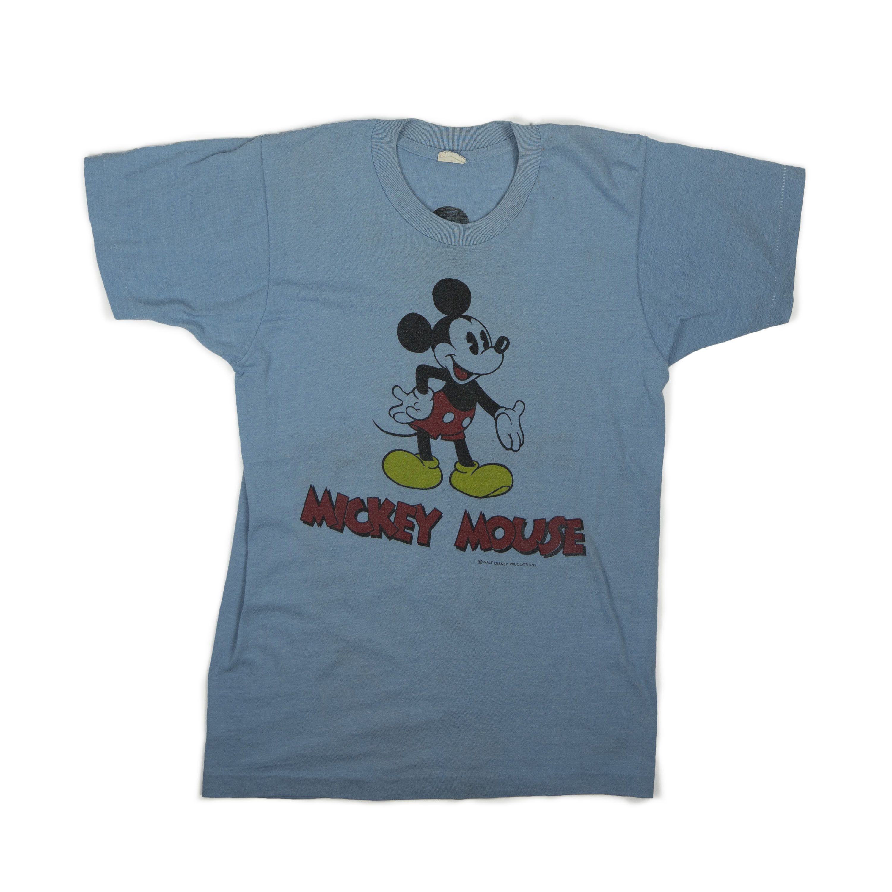 Disney × Mickey Mouse × Vintage Vintage 1970's Mickey Mouse Tee Shirt Disney Size US S / EU 44-46 / 1 - 1 Thumbnail
