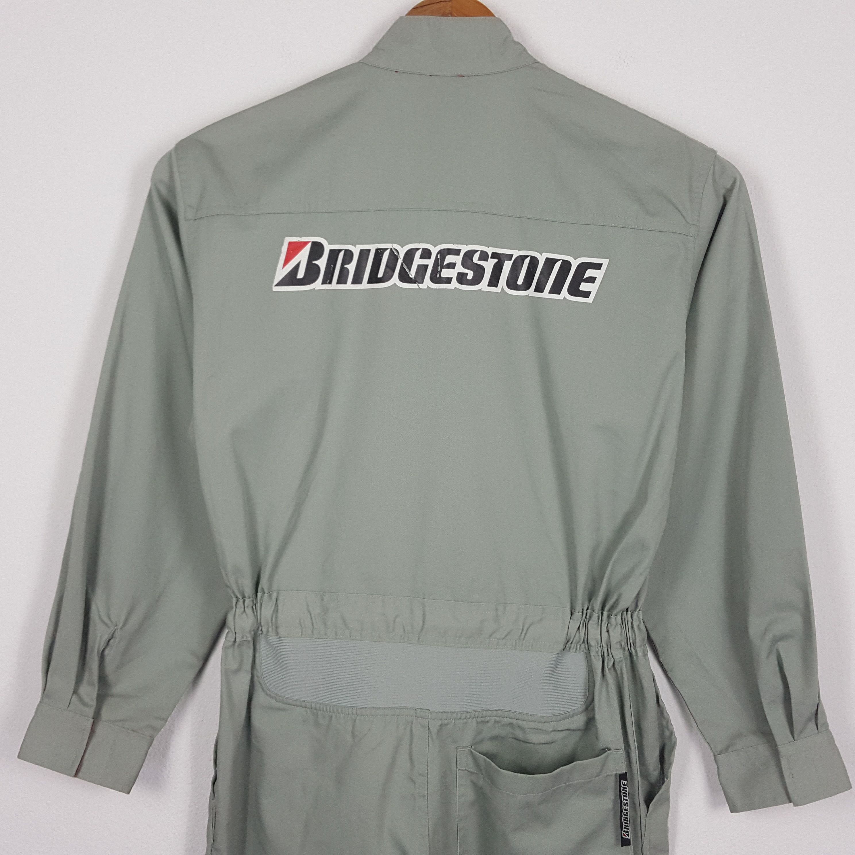 Japanese Brand × Vintage Vintage BRIDGESTONE Coverall Suit Racing Motorsport Team Size US XL / EU 56 / 4 - 3 Thumbnail