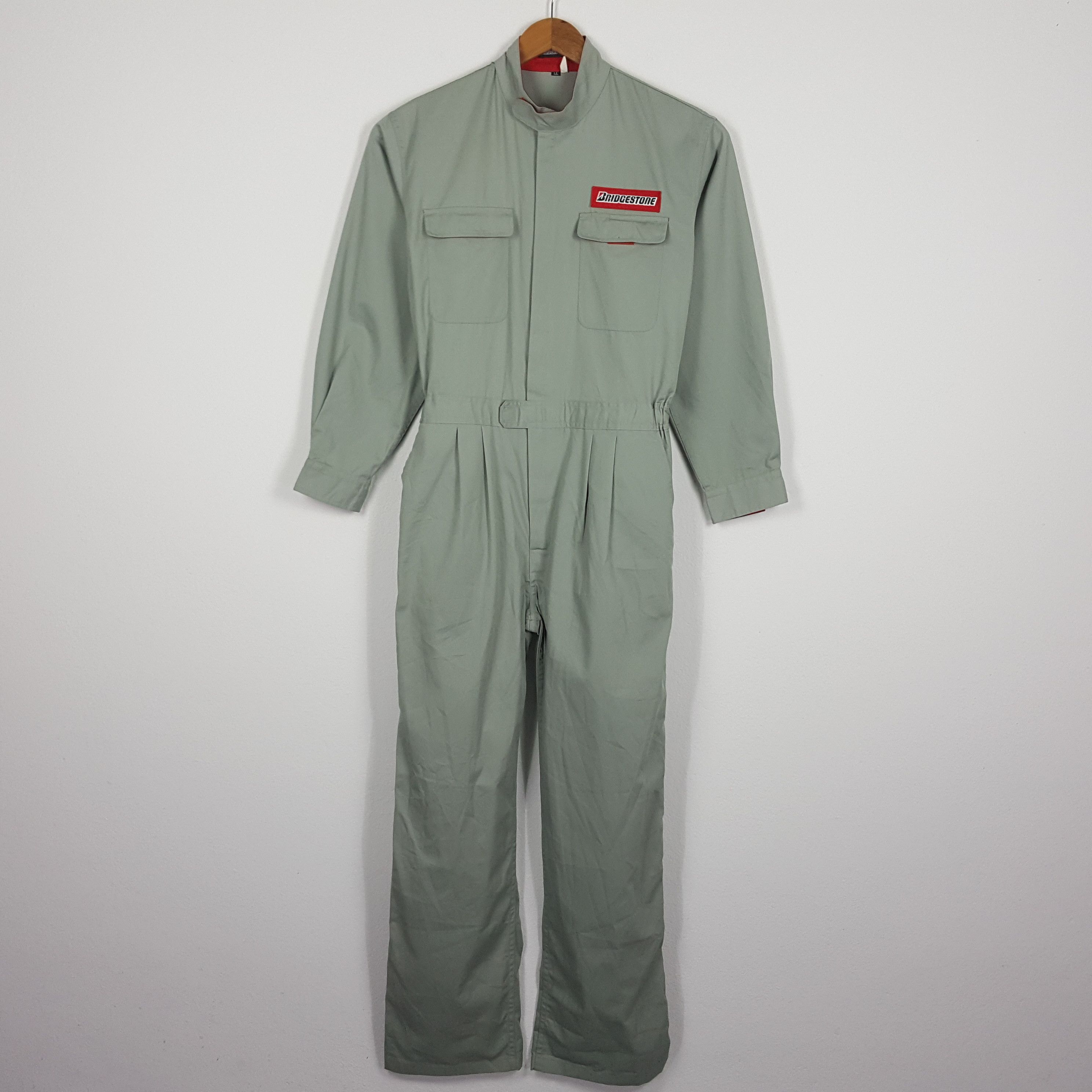 Japanese Brand × Vintage Vintage BRIDGESTONE Coverall Suit Racing Motorsport Team Size US XL / EU 56 / 4 - 6 Thumbnail