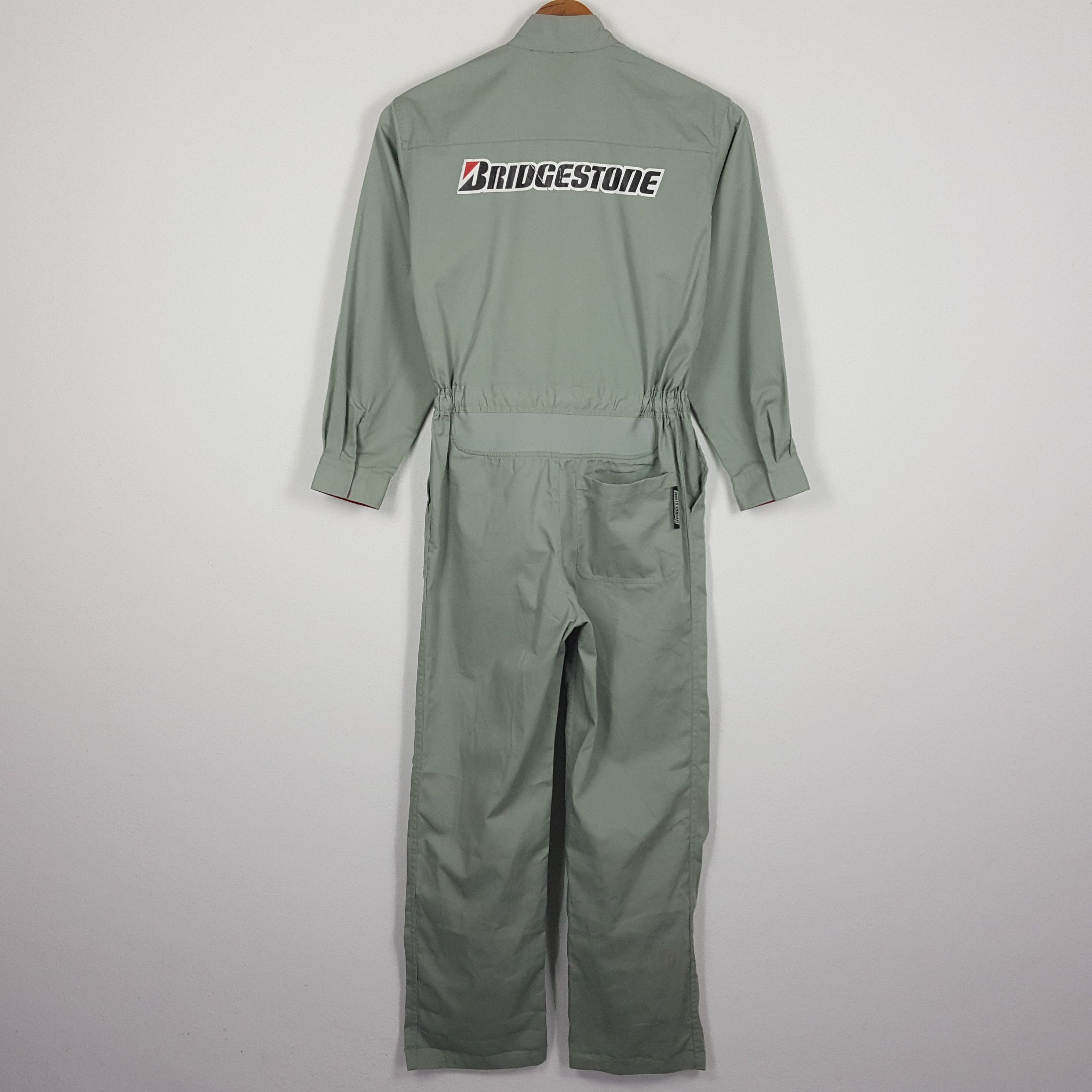 Japanese Brand × Vintage Vintage BRIDGESTONE Coverall Suit Racing Motorsport Team Size US XL / EU 56 / 4 - 1 Thumbnail