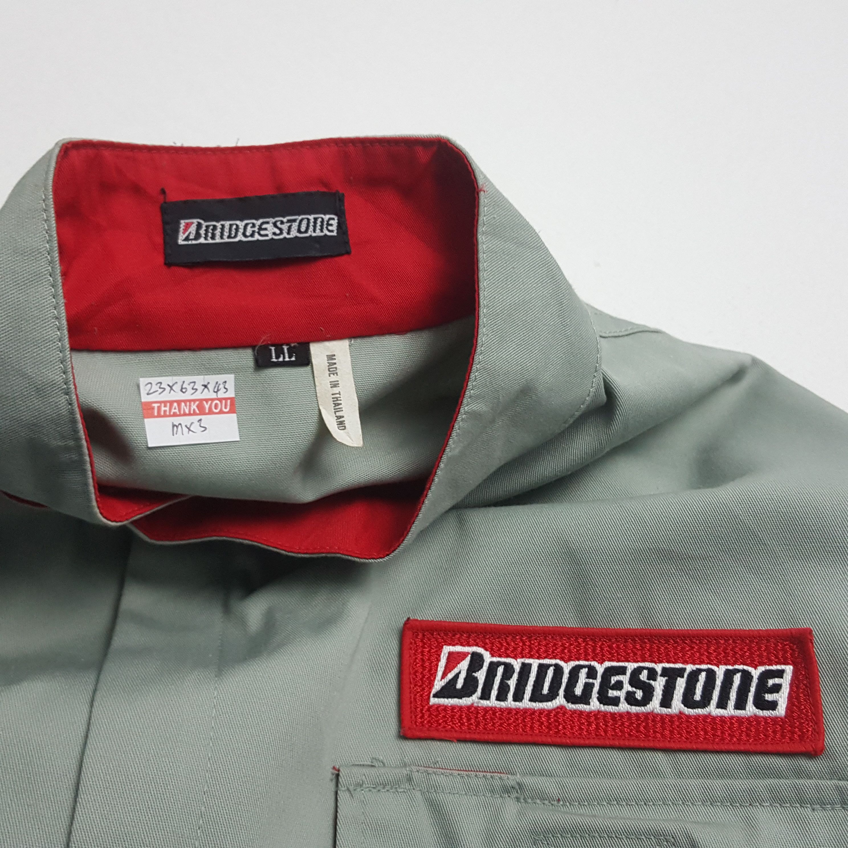 Japanese Brand × Vintage Vintage BRIDGESTONE Coverall Suit Racing Motorsport Team Size US XL / EU 56 / 4 - 2 Thumbnail