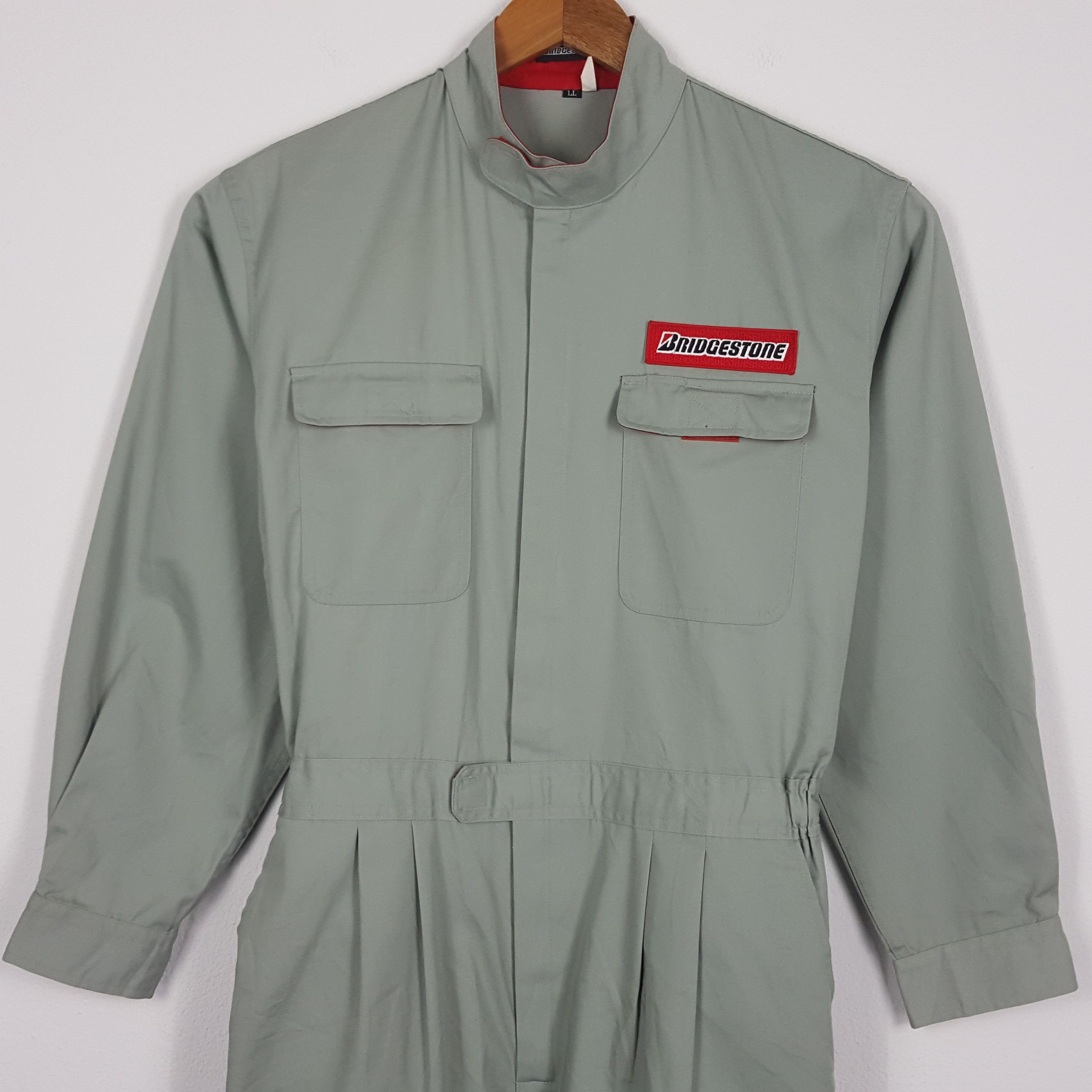 Japanese Brand × Vintage Vintage BRIDGESTONE Coverall Suit Racing Motorsport Team Size US XL / EU 56 / 4 - 8 Thumbnail