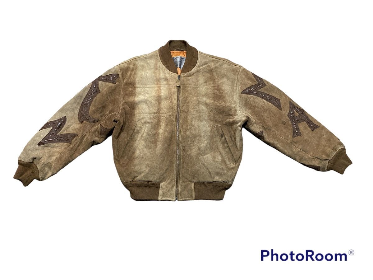 Kansai Yamamoto Vintage 80s Kansai Man Yutaka Nishimura Patch Leather Jacket Size US L / EU 52-54 / 3 - 3 Thumbnail