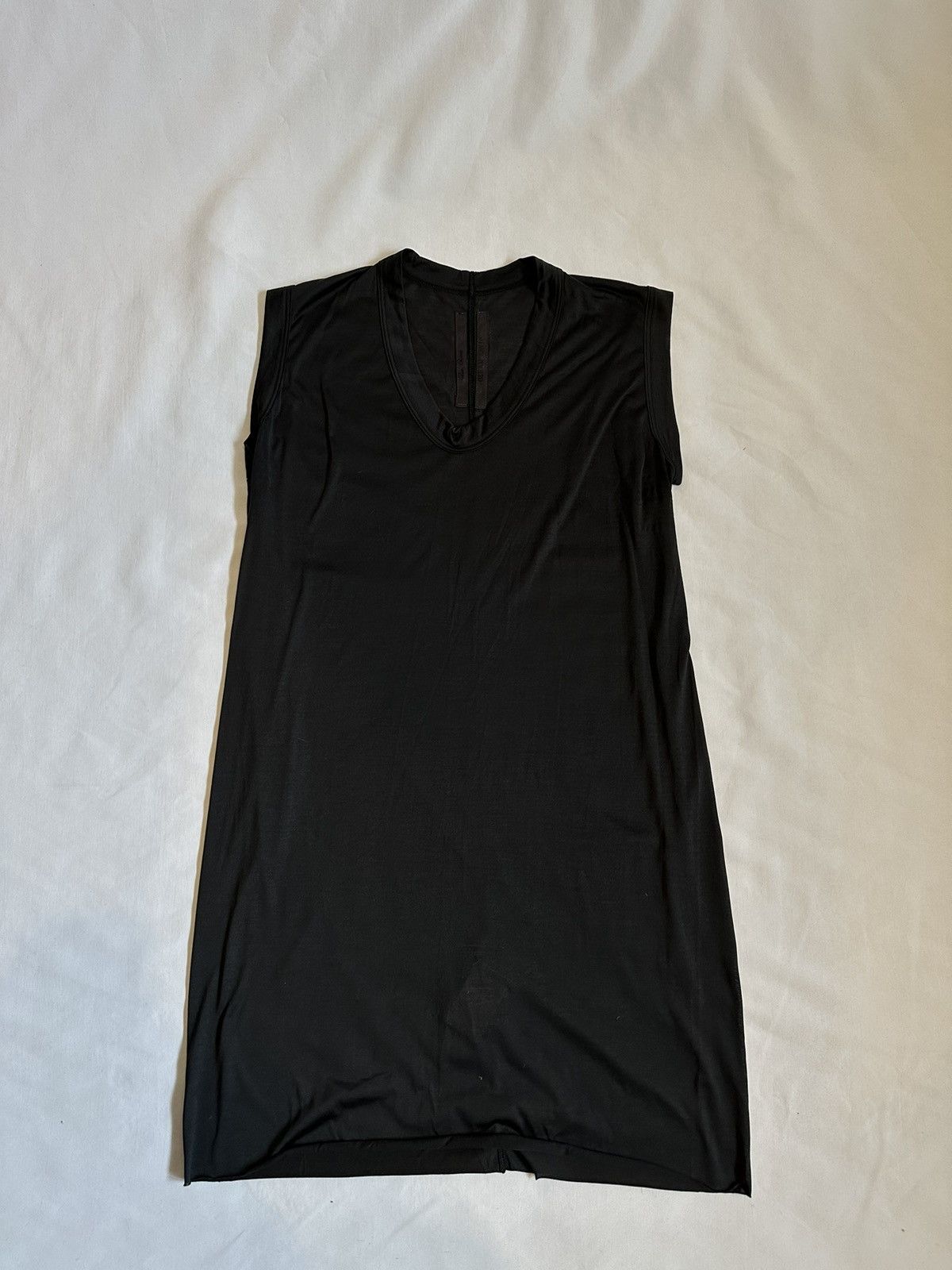 image of Rick Owens A/w 2010 Gleam V-Neck Tank Shirt in Black, Men's (Size Medium)