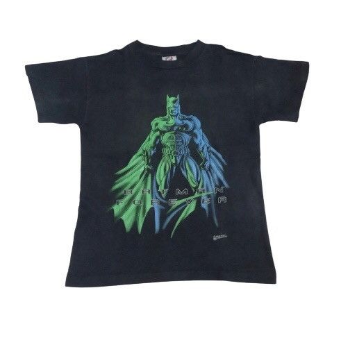 image of Vintage Batman Forever 1995 Dc Comics T-Shirt in Black, Men's (Size Large)