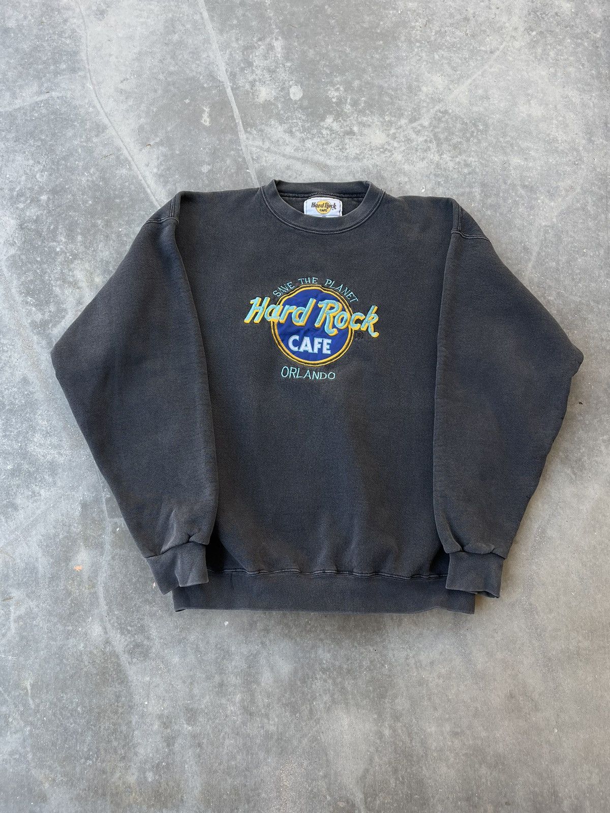 Hard Rock Cafe × Vintage Vintage 90's Hard Rock Cafe Sweatshirt Size US L / EU 52-54 / 3 - 1 Thumbnail