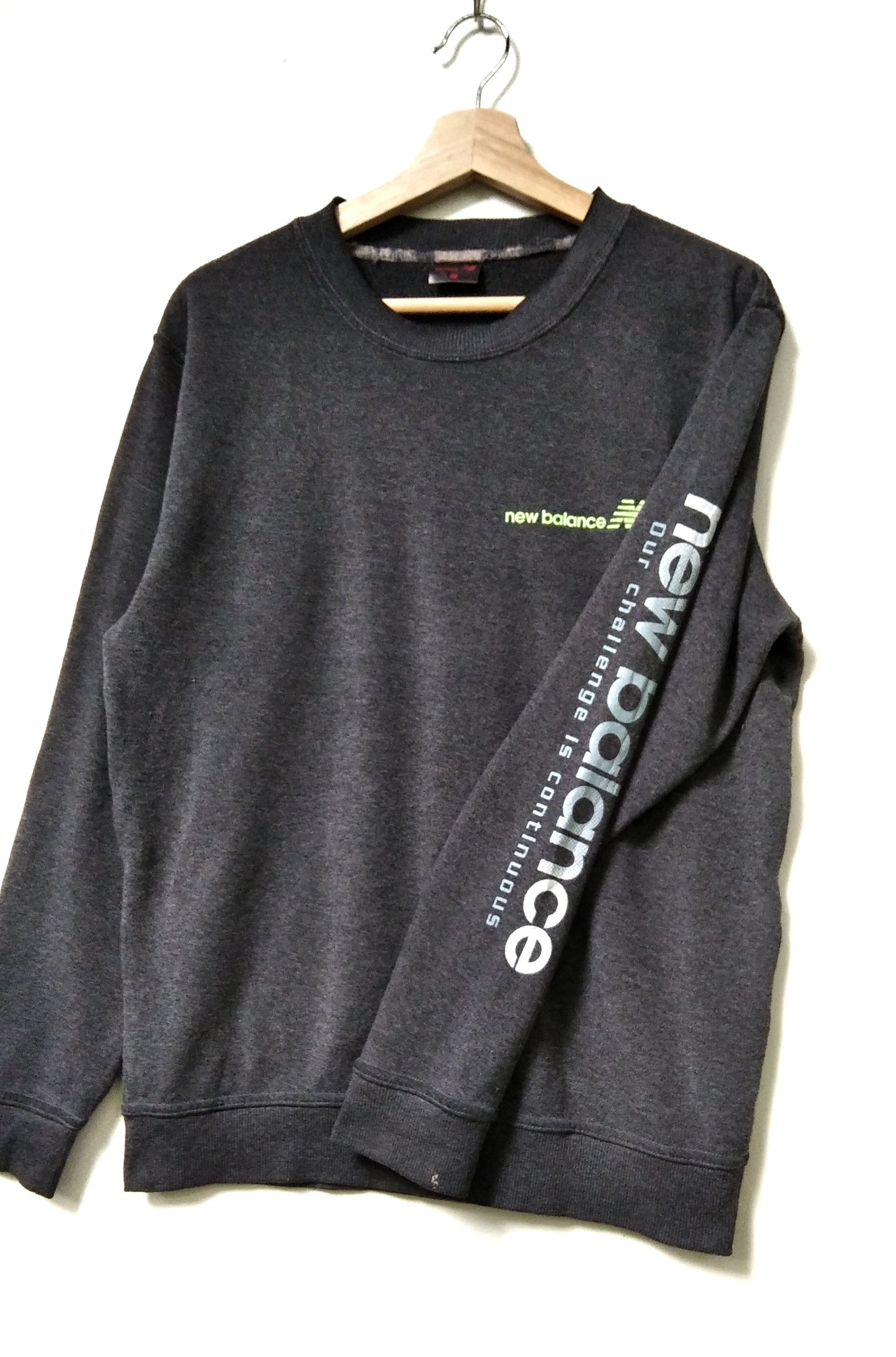 New Balance × Vintage Vintage New Balance Crewneck Pullover Sweatshirt Size US L / EU 52-54 / 3 - 2 Thumbnail
