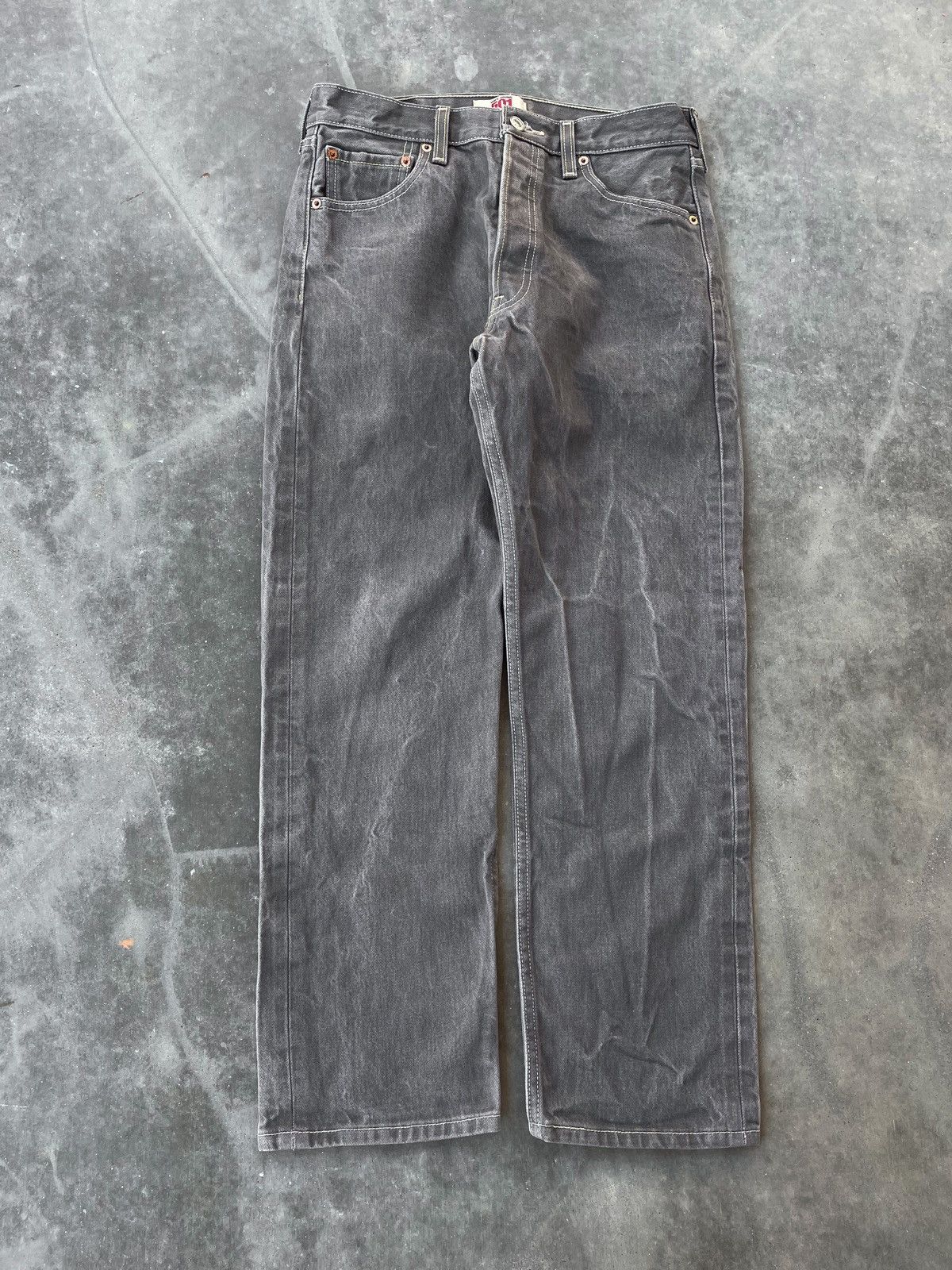 Levi's × Vintage VINTAGE LEVI'S 501 SLATE GREY DENIM JEANS Size US 30 / EU 46 - 1 Thumbnail