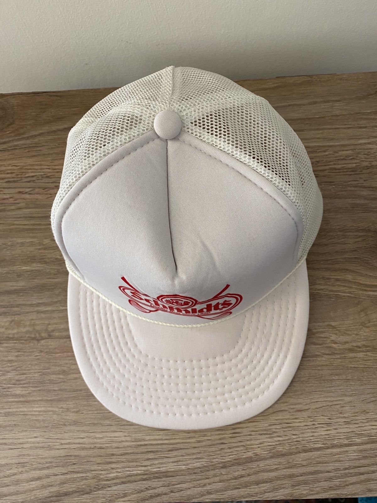 Vintage Vintage 80’s Schmidt’s Beer Golf Trucker Hat Snap Back Cap Size ONE SIZE - 6 Thumbnail