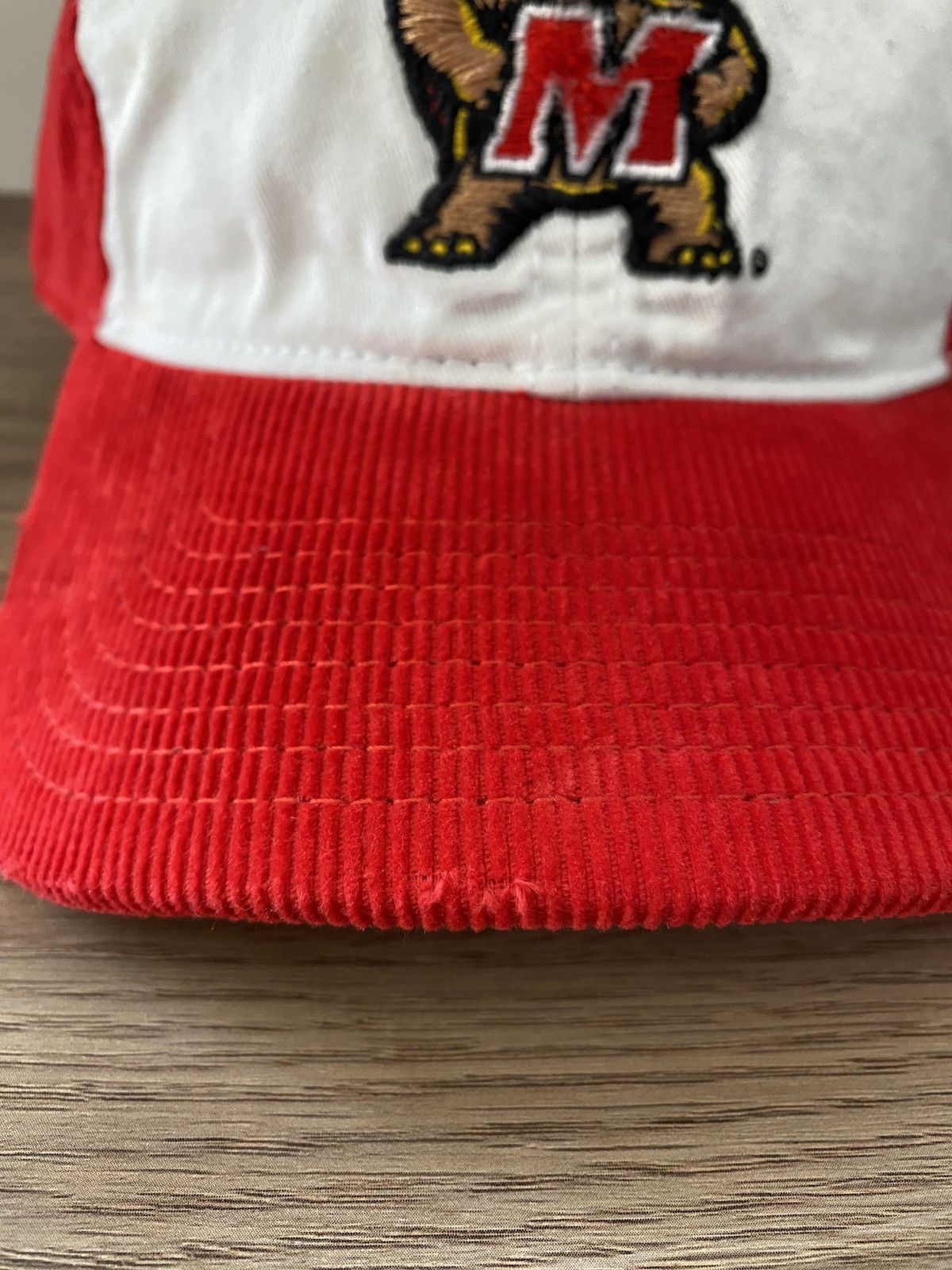 NCAA NWT Y2K’s University Maryland Terps Corduroy Strapback Hat Size ONE SIZE - 4 Thumbnail