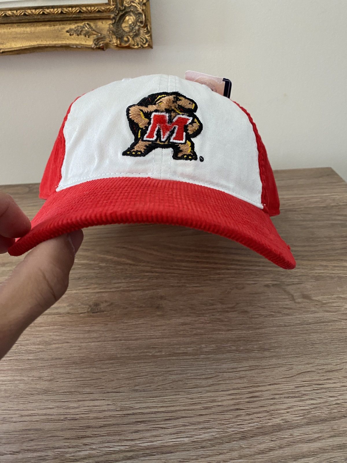 NCAA NWT Y2K’s University Maryland Terps Corduroy Strapback Hat Size ONE SIZE - 6 Thumbnail