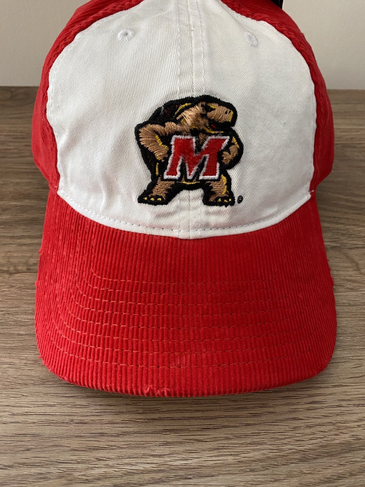 NCAA NWT Y2K’s University Maryland Terps Corduroy Strapback Hat Size ONE SIZE - 3 Thumbnail