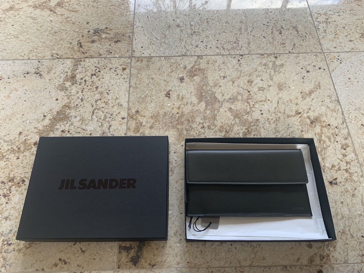 Jil Sander Travel Wallet in Black Leather Size ONE SIZE - 4 Thumbnail