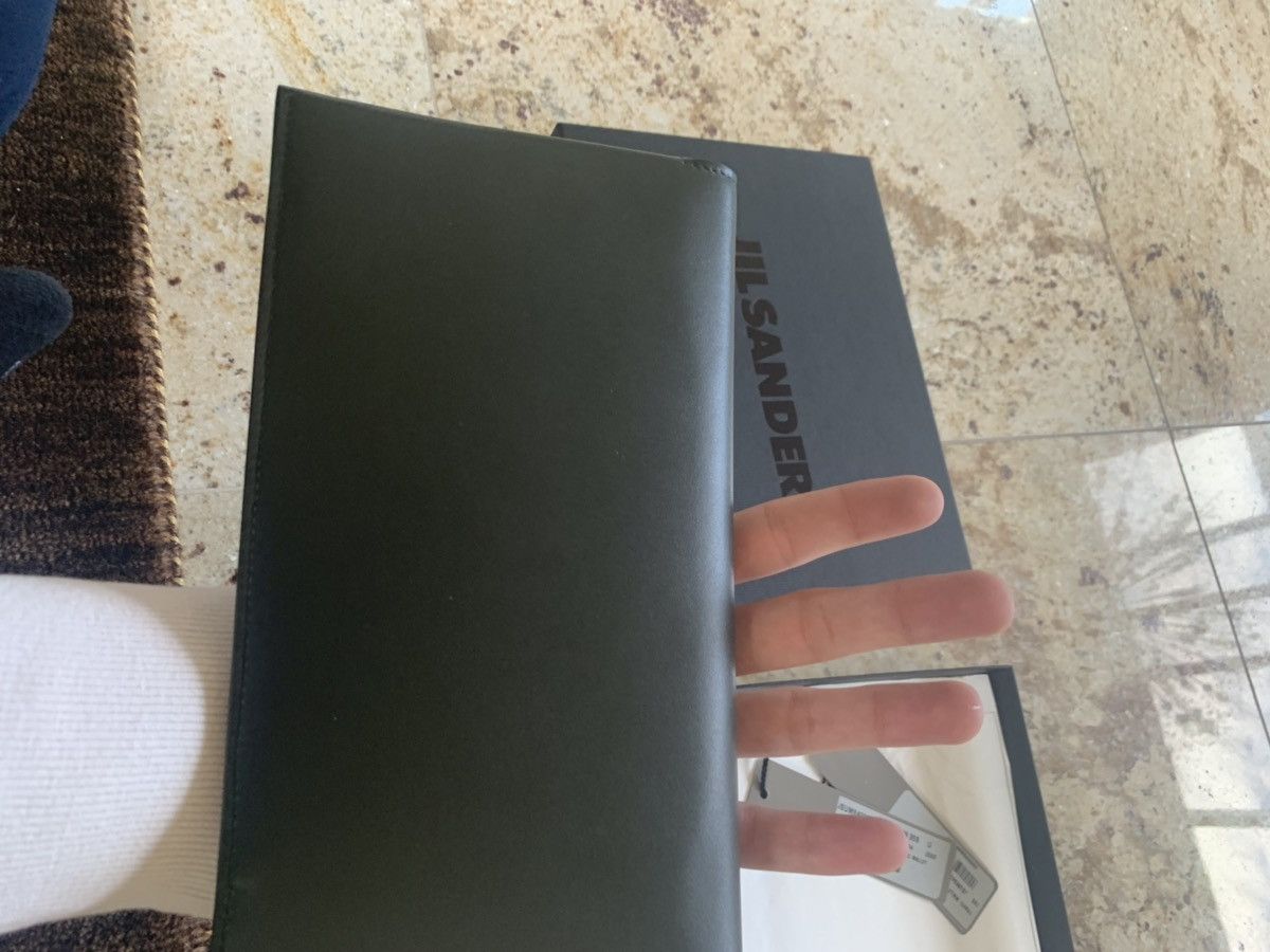 Jil Sander Travel Wallet in Black Leather Size ONE SIZE - 8 Thumbnail