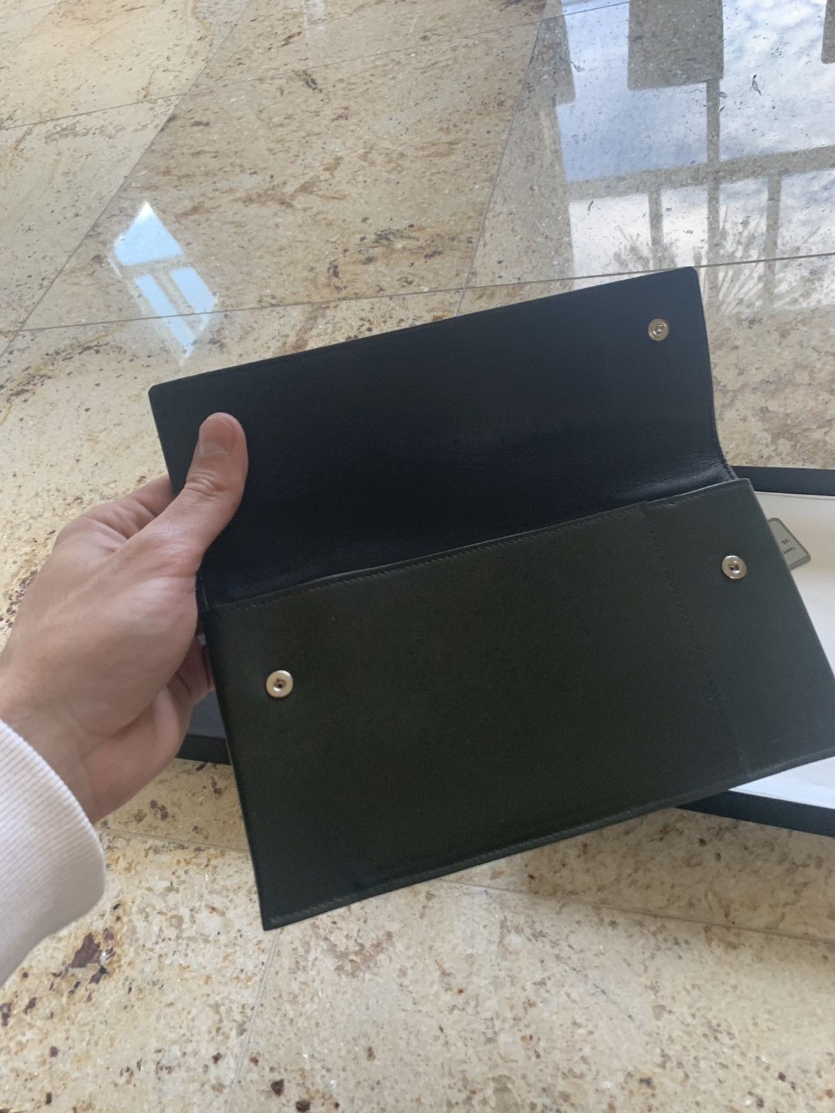 Jil Sander Travel Wallet in Black Leather Size ONE SIZE - 5 Thumbnail