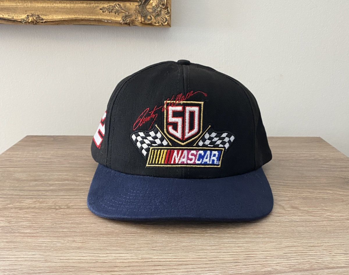 Chase Authentics Vintage 90’s Rusty Wallace NASCAR 50 Year Snap Back Hat Size ONE SIZE - 1 Thumbnail