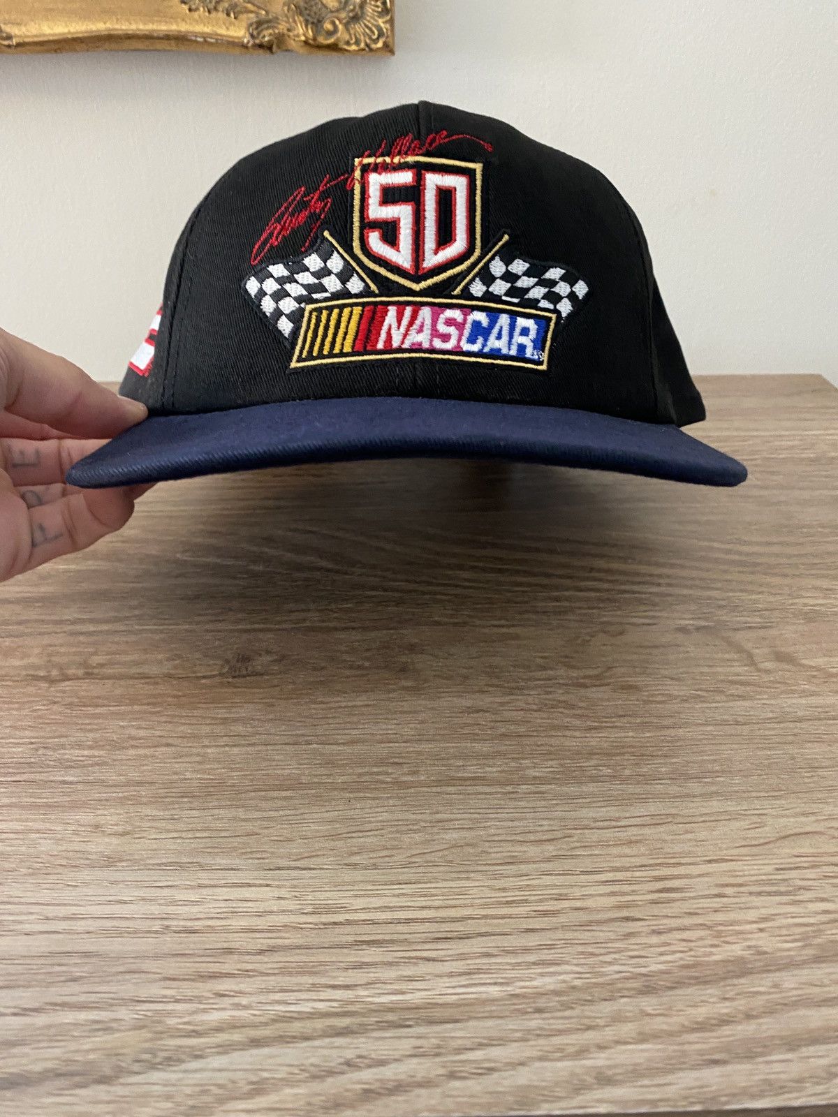 Chase Authentics Vintage 90’s Rusty Wallace NASCAR 50 Year Snap Back Hat Size ONE SIZE - 5 Thumbnail