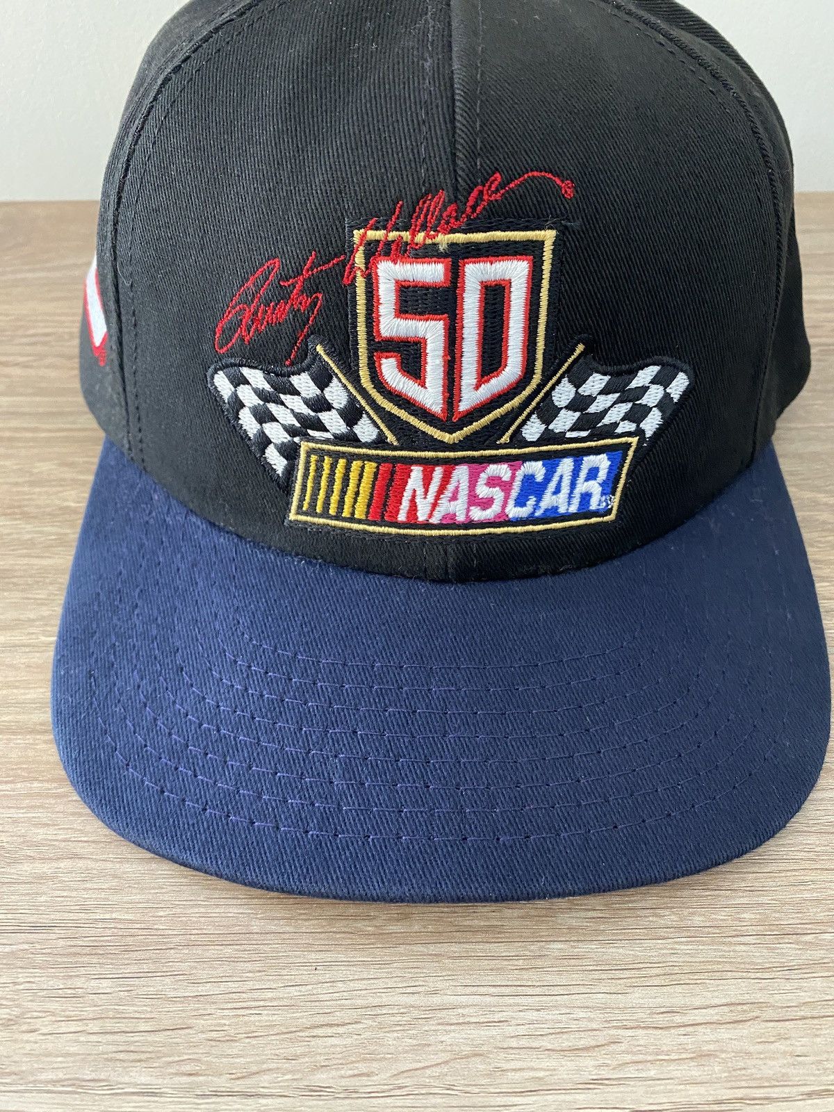 Chase Authentics Vintage 90’s Rusty Wallace NASCAR 50 Year Snap Back Hat Size ONE SIZE - 3 Thumbnail