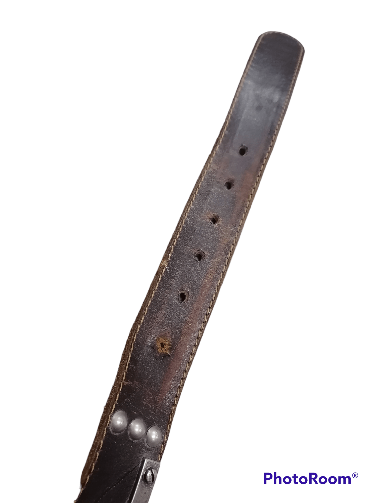 Diesel Rare Diesel Spell Out Buckle Studded Leather Belts Size ONE SIZE - 4 Thumbnail