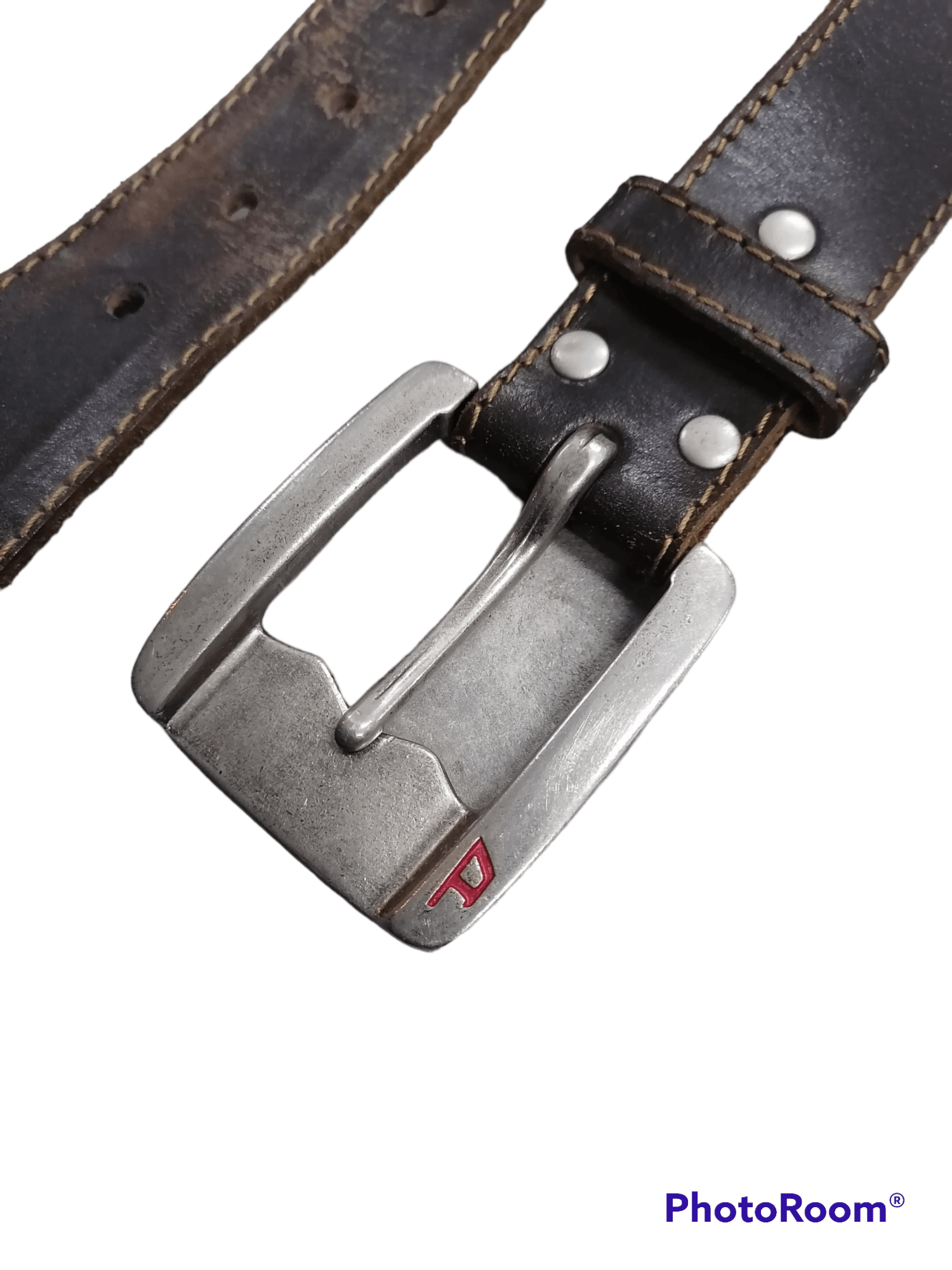 Diesel Rare Diesel Spell Out Buckle Studded Leather Belts Size ONE SIZE - 5 Thumbnail