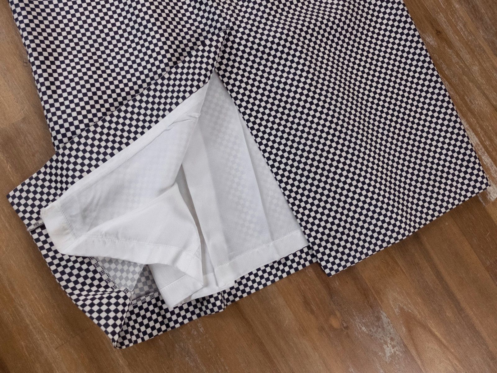 Dries Van Noten DRIES VAN NOTEN black white checker plaid silk midi dress Size XS / US 0-2 / IT 36-38 - 9 Thumbnail