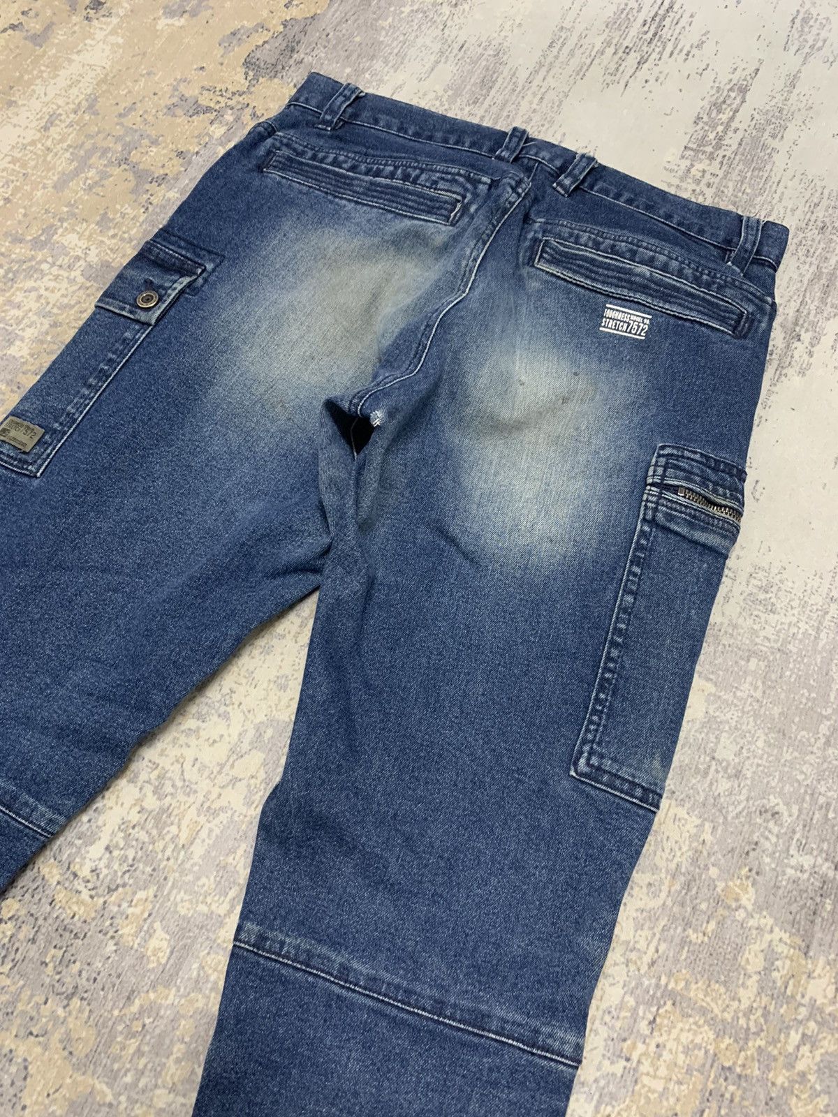 Japanese Brand Fieldcore Distressed Denim Tappered Jeans 31x30 Size US 31 - 11 Thumbnail