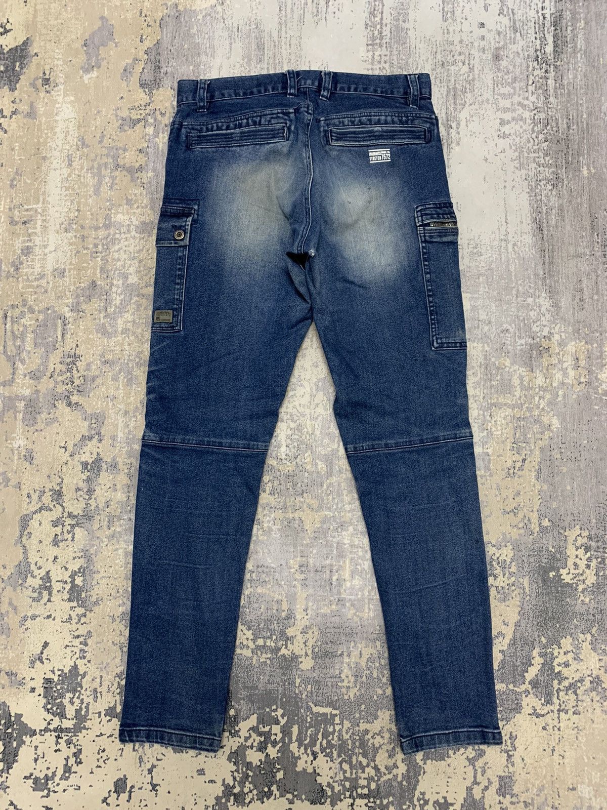 Japanese Brand Fieldcore Distressed Denim Tappered Jeans 31x30 Size US 31 - 9 Thumbnail