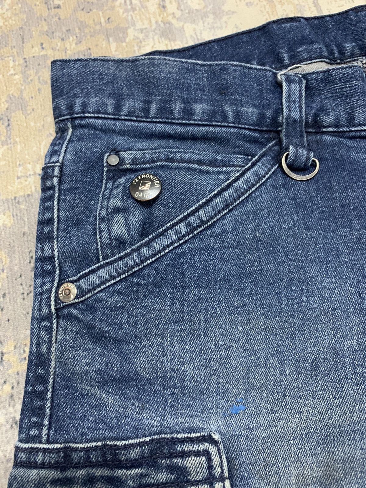 Japanese Brand Fieldcore Distressed Denim Tappered Jeans 31x30 Size US 31 - 6 Thumbnail