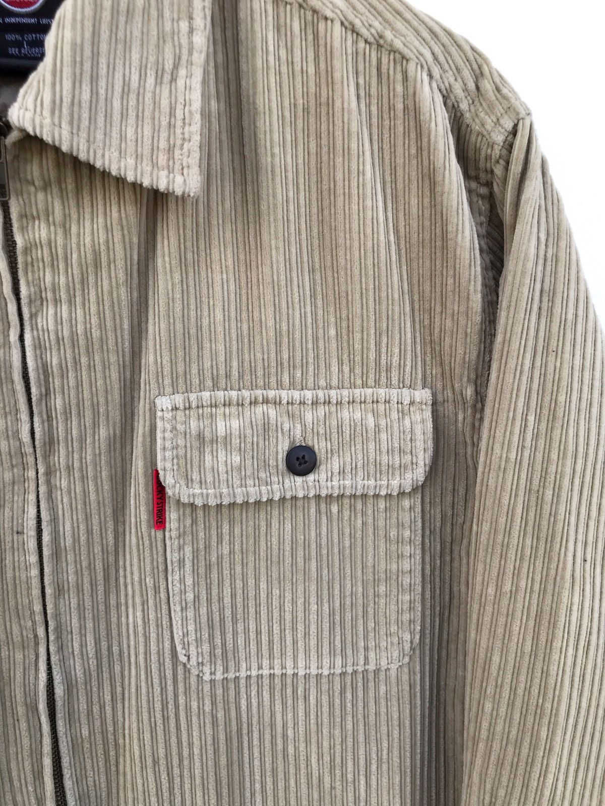 Vintage Vintage Lucky Strike Corduroy Zipper Jacket Size US L / EU 52-54 / 3 - 4 Thumbnail