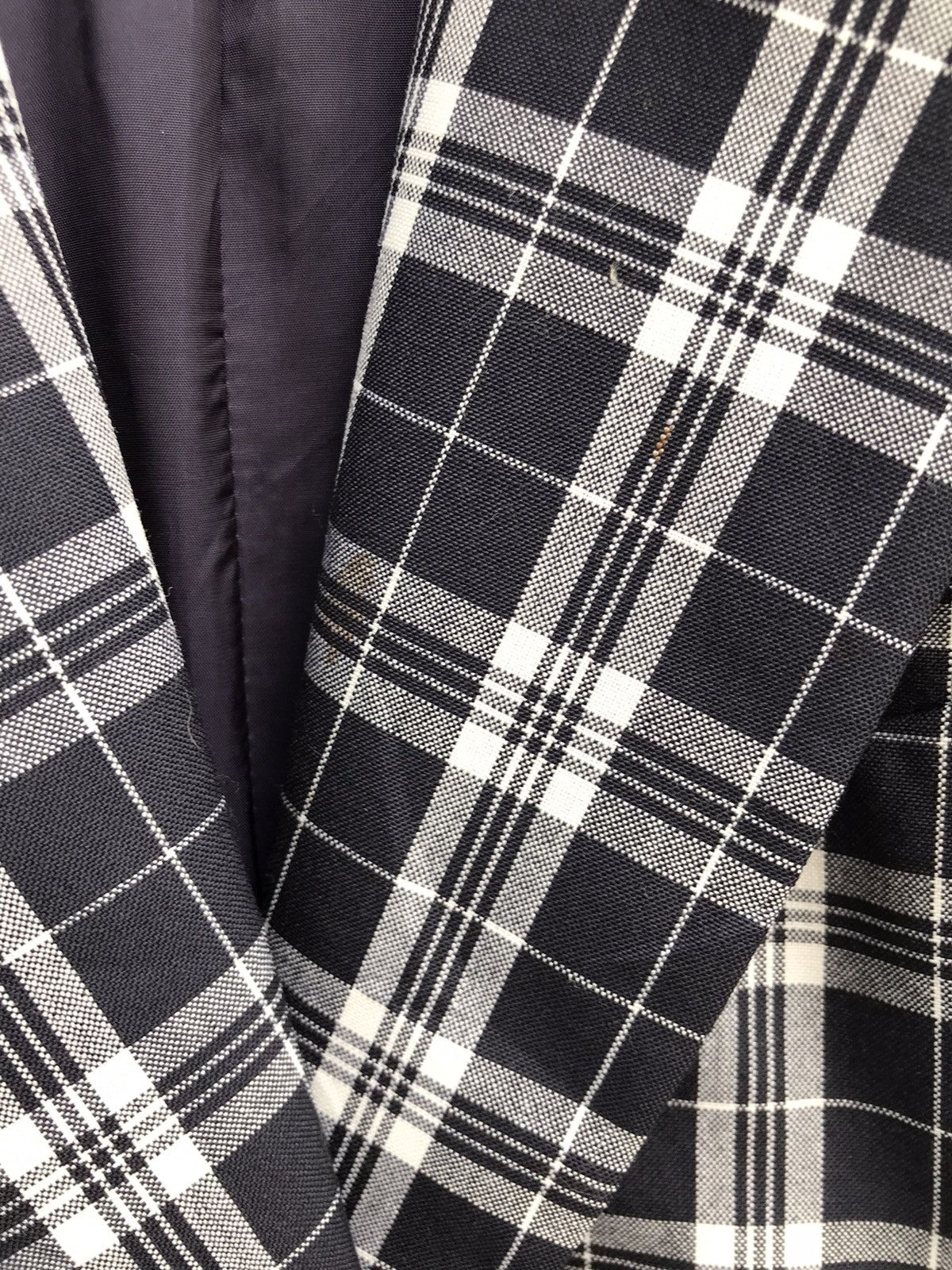 Japanese Brand Vintage Japanese Brand Elle Paris Checkered Wool Jacket Size US S / EU 44-46 / 1 - 4 Thumbnail