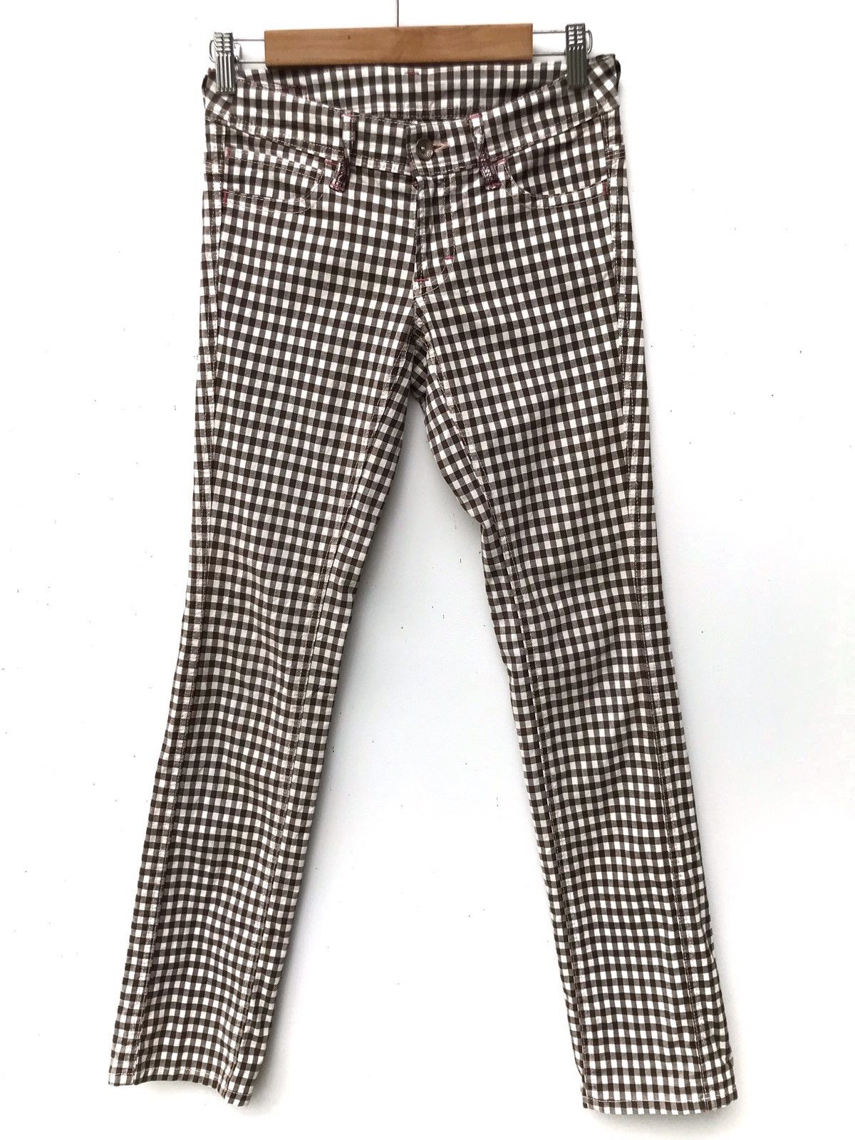 Japanese Brand Made In Japan Designer Brand Betty Smiths Checked Pants Size US 27 - 1 Thumbnail