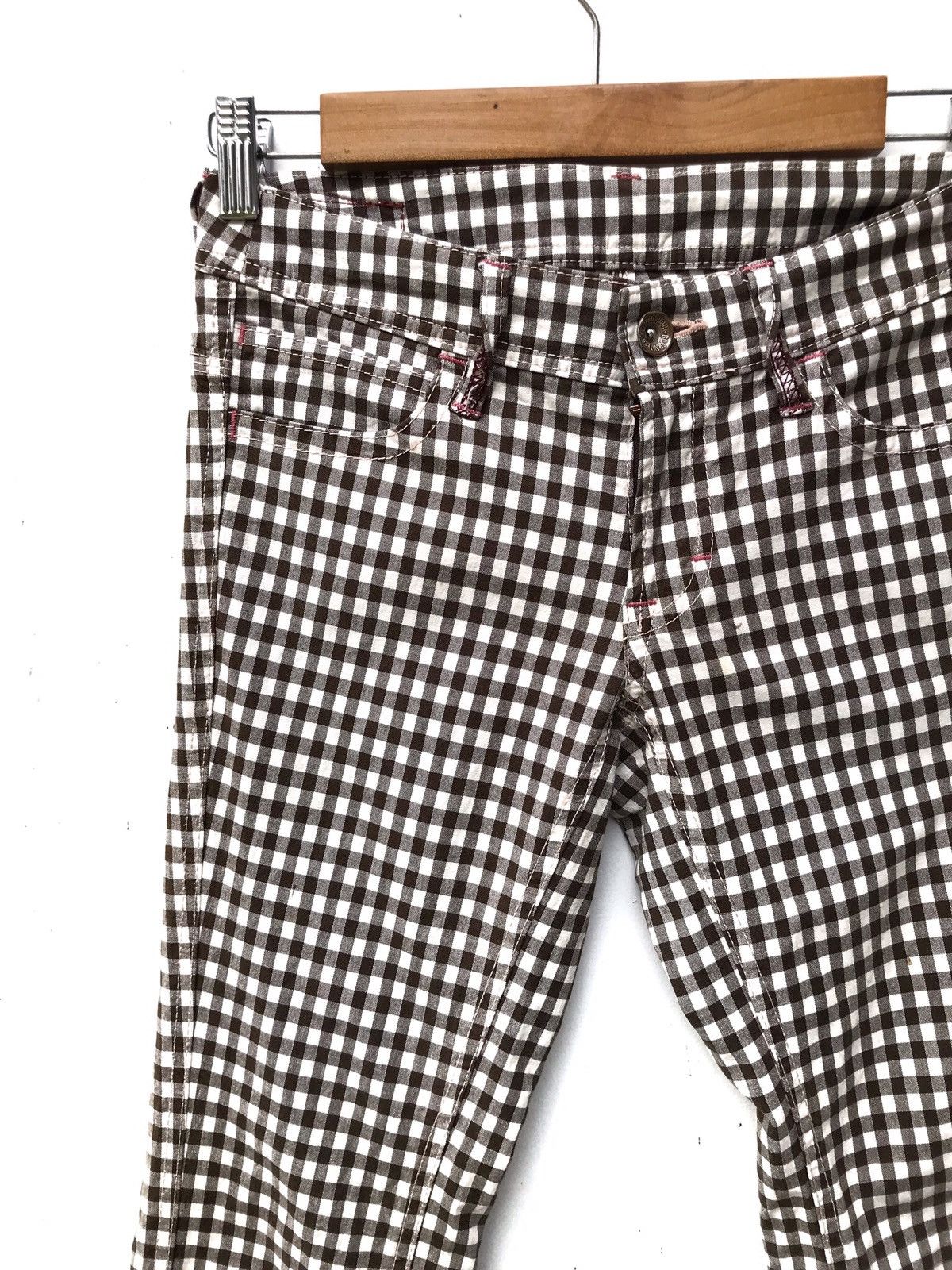 Japanese Brand Made In Japan Designer Brand Betty Smiths Checked Pants Size US 27 - 2 Thumbnail