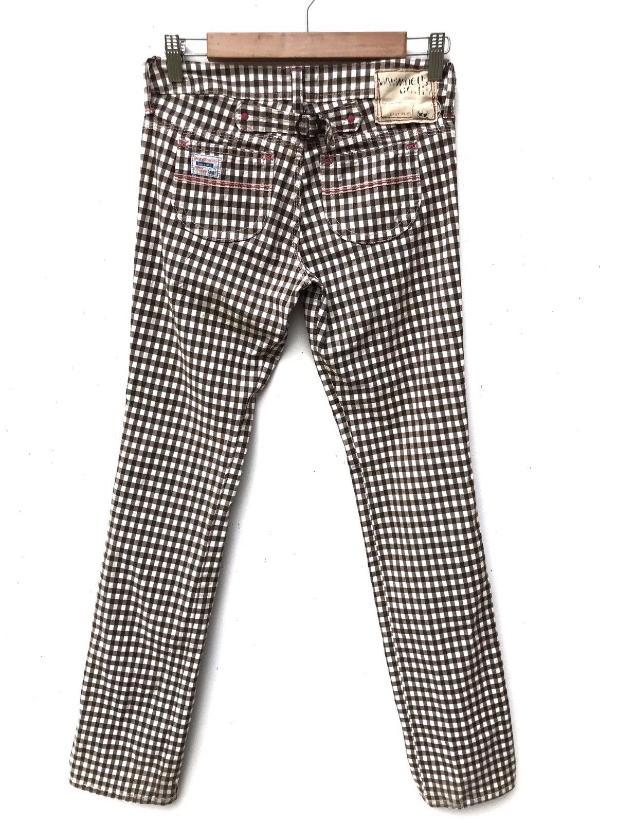 Japanese Brand Made In Japan Designer Brand Betty Smiths Checked Pants Size US 27 - 3 Thumbnail