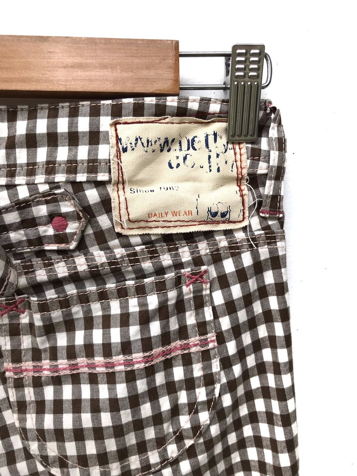 Japanese Brand Made In Japan Designer Brand Betty Smiths Checked Pants Size US 27 - 6 Thumbnail