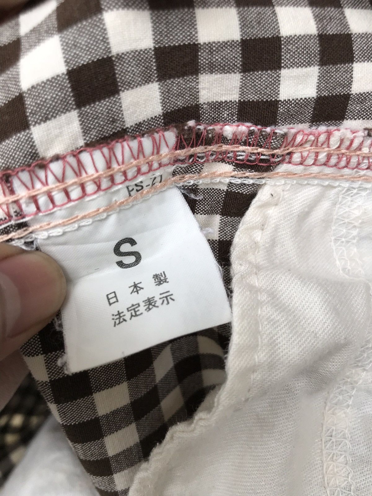 Japanese Brand Made In Japan Designer Brand Betty Smiths Checked Pants Size US 27 - 8 Thumbnail