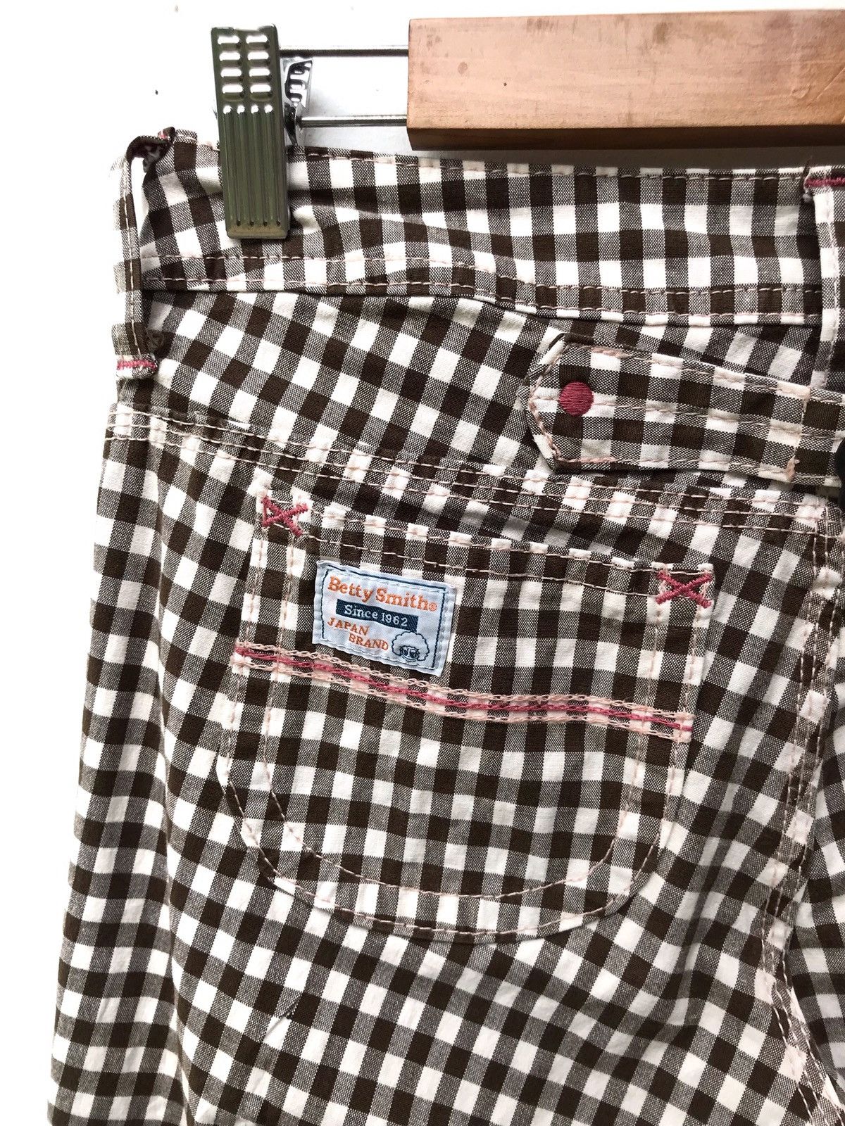 Japanese Brand Made In Japan Designer Brand Betty Smiths Checked Pants Size US 27 - 5 Thumbnail