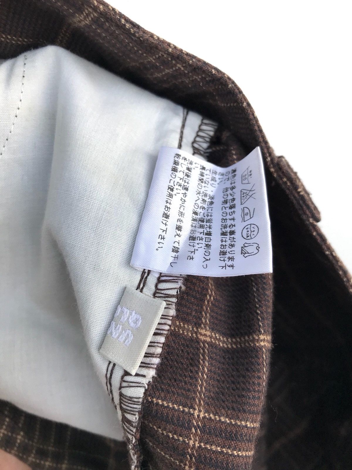 Uniqlo Uniqlo Checked Tartan Plaid Cotton Pants Size US 27 - 7 Thumbnail