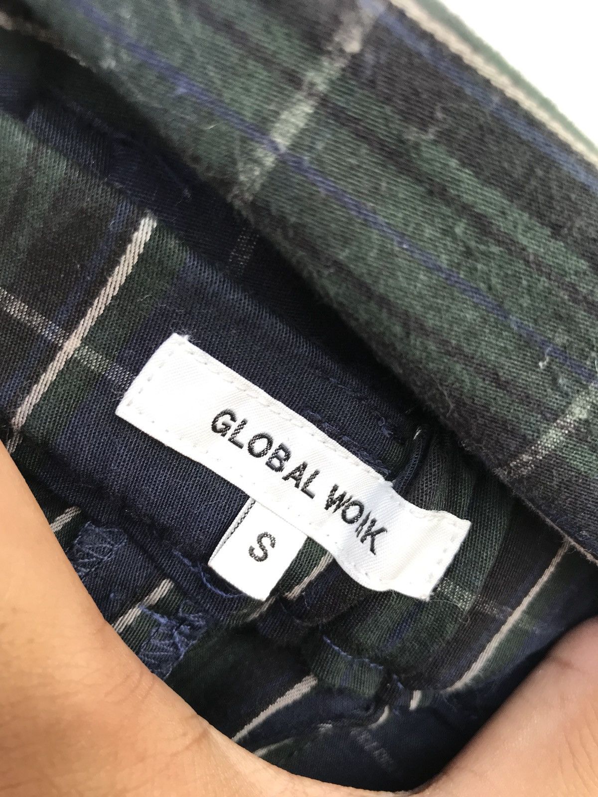 Global Work × Japanese Brand Global Work Checked Plaid Cropped Pants Size US 26 / EU 42 - 6 Thumbnail