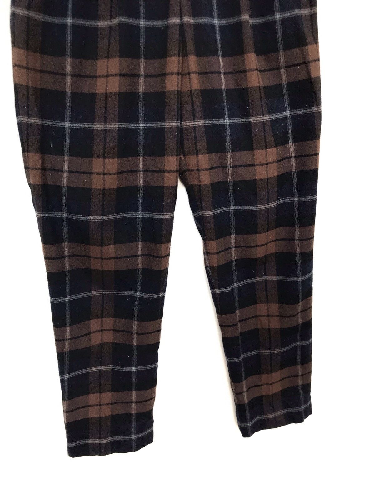 Global Work × Japanese Brand Japanese Brand Global Work Checkered Plaid Cropped Pants Size US 27 - 5 Thumbnail
