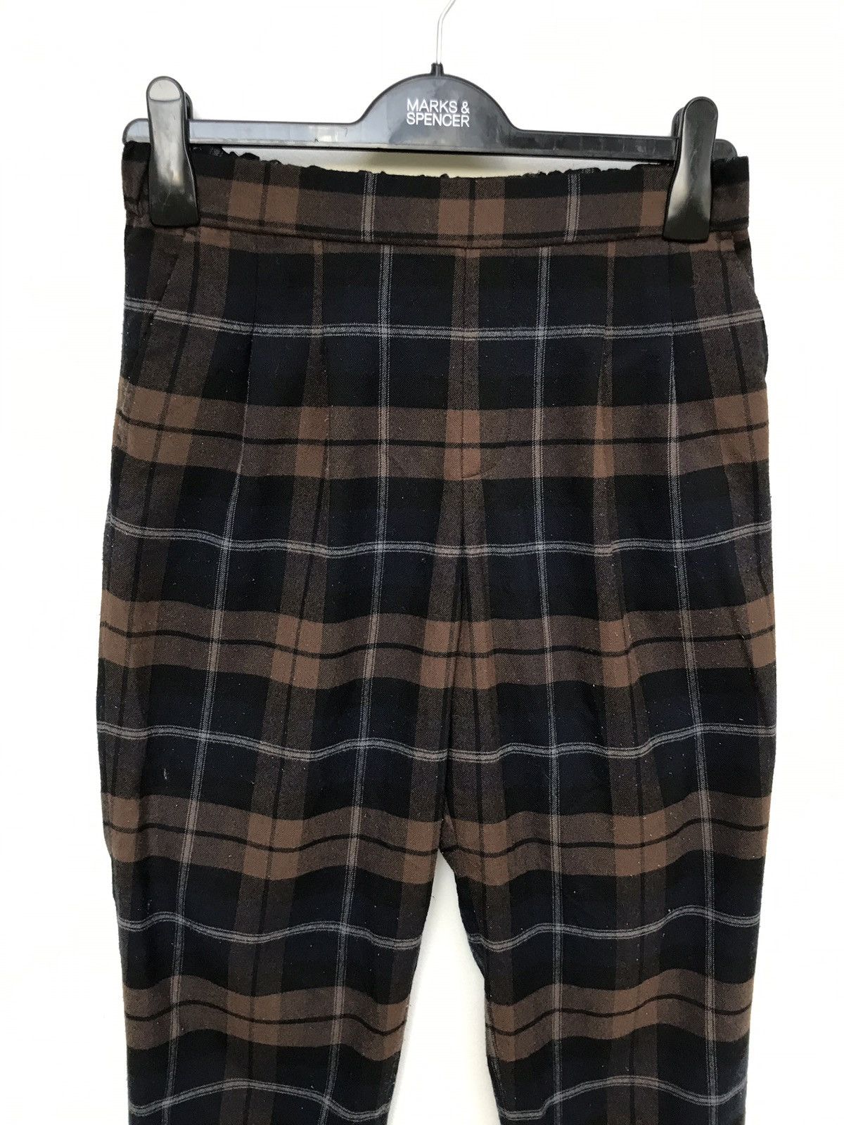 Global Work × Japanese Brand Japanese Brand Global Work Checkered Plaid Cropped Pants Size US 27 - 3 Thumbnail