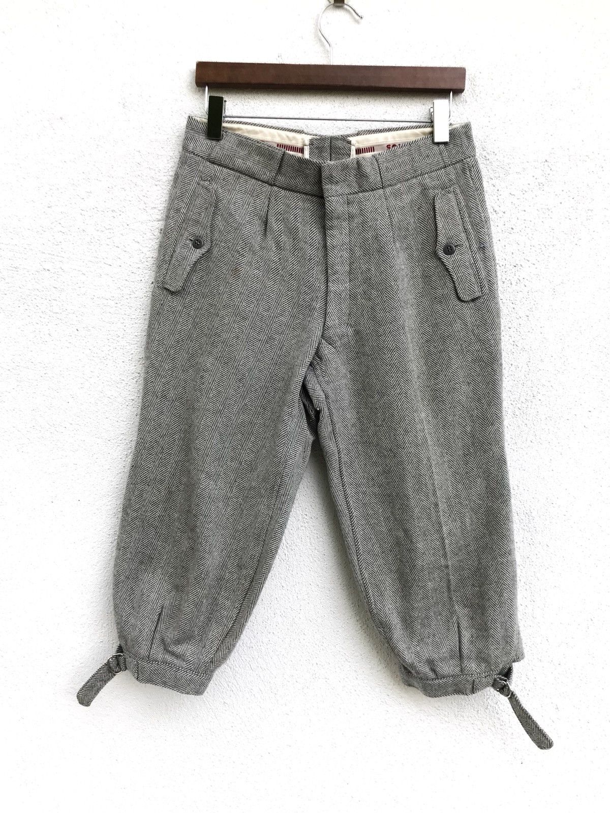 Japanese Brand Made In Japan Sommet Wool Cropped Pants Size US 29 - 1 Thumbnail