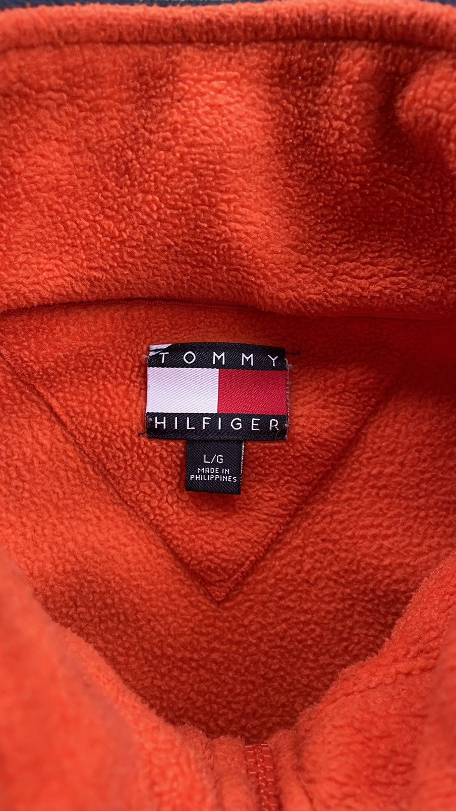 Tommy Hilfiger RARE 90s Tommy Hilfiger Spellout Flag Quarter Zip Fleece Size US L / EU 52-54 / 3 - 4 Thumbnail