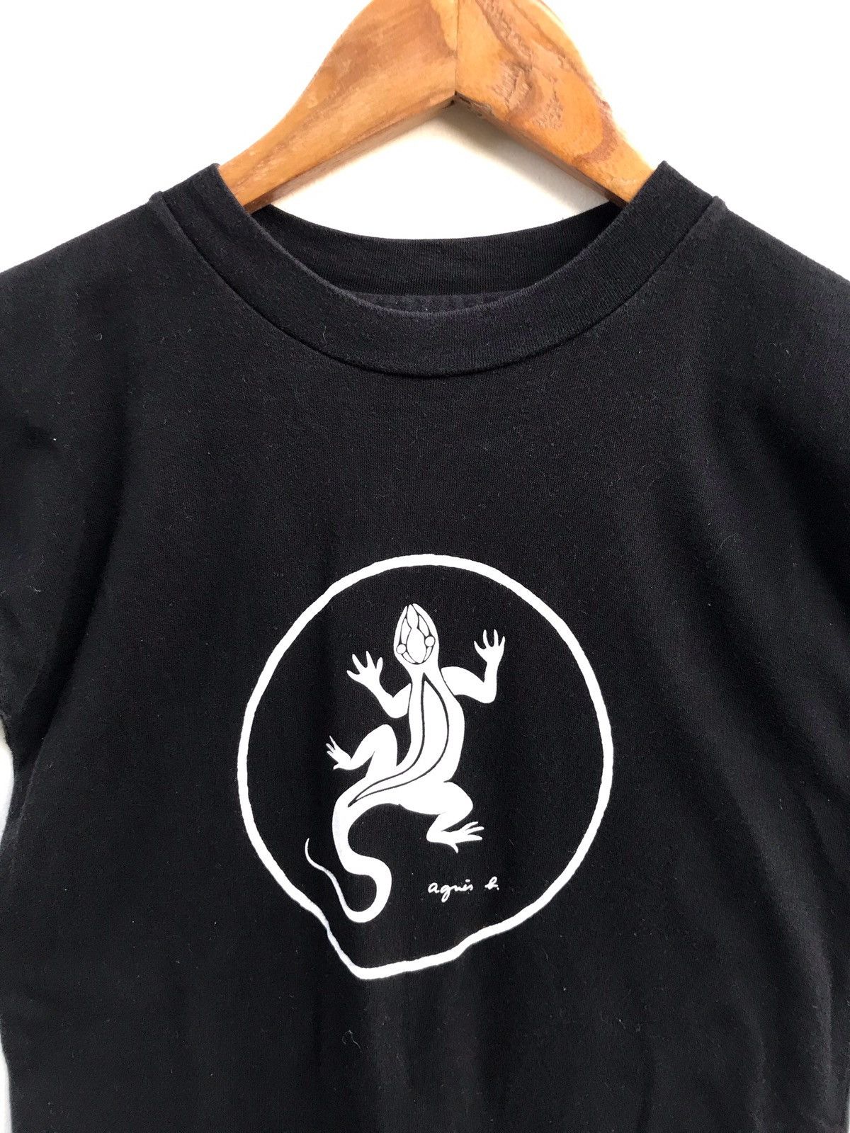 agnes b. Vintage AGNES B. Gecko Logo T-Shirt Size US XXS / EU 40 - 2 Thumbnail