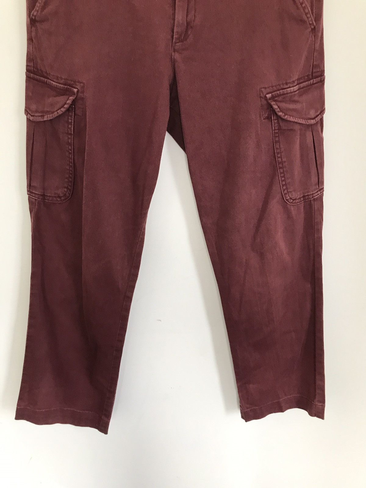 Japanese Brand × Uniqlo Vintage Uniqlo Cargo Maroon Tactical Military Design Pants Size US 30 / EU 46 - 8 Thumbnail