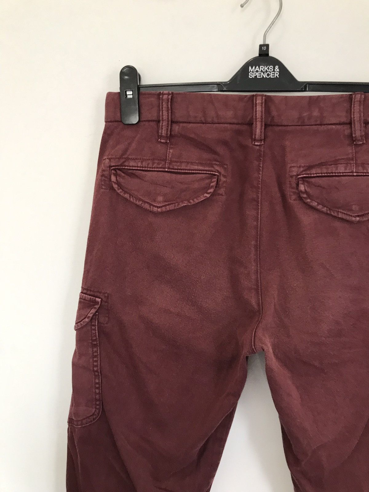Japanese Brand × Uniqlo Vintage Uniqlo Cargo Maroon Tactical Military Design Pants Size US 30 / EU 46 - 7 Thumbnail
