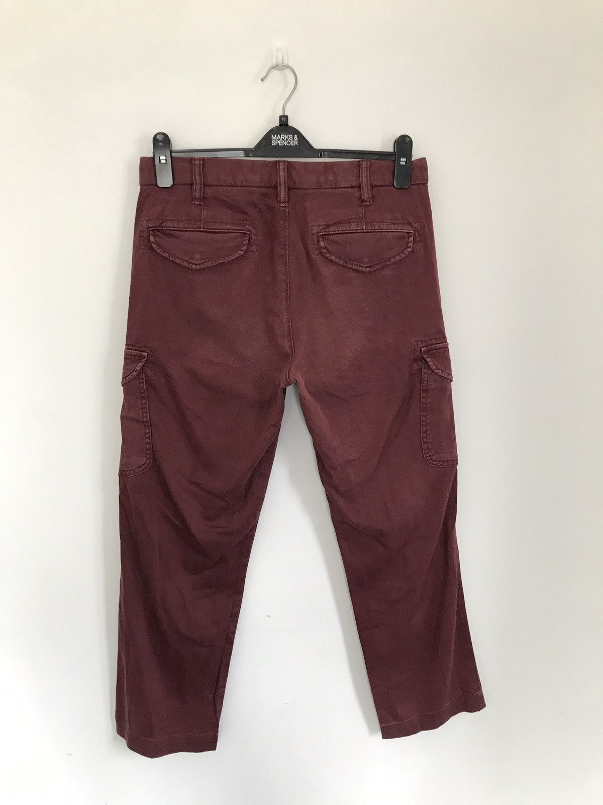 Japanese Brand × Uniqlo Vintage Uniqlo Cargo Maroon Tactical Military Design Pants Size US 30 / EU 46 - 3 Thumbnail