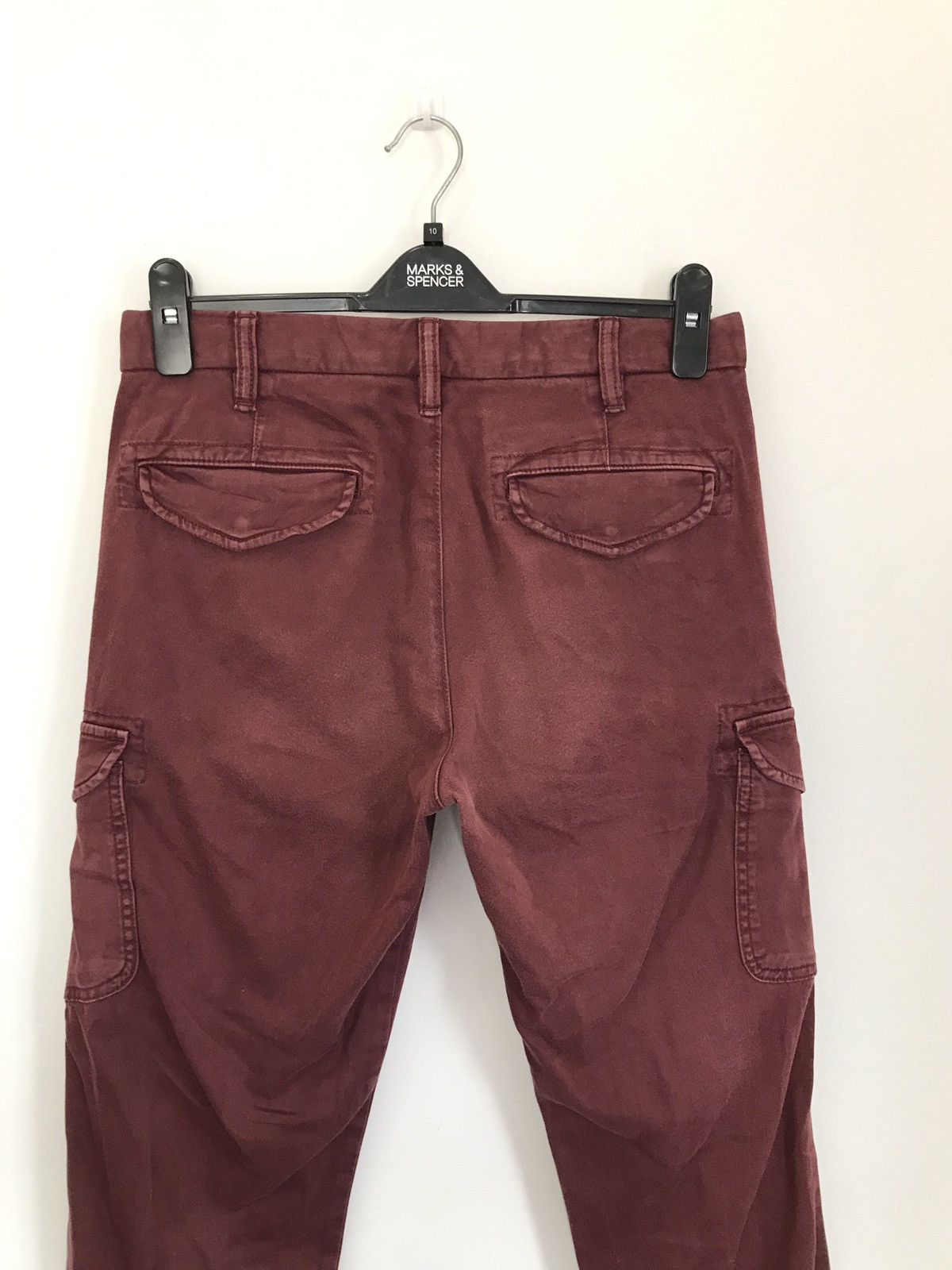 Japanese Brand × Uniqlo Vintage Uniqlo Cargo Maroon Tactical Military Design Pants Size US 30 / EU 46 - 5 Thumbnail